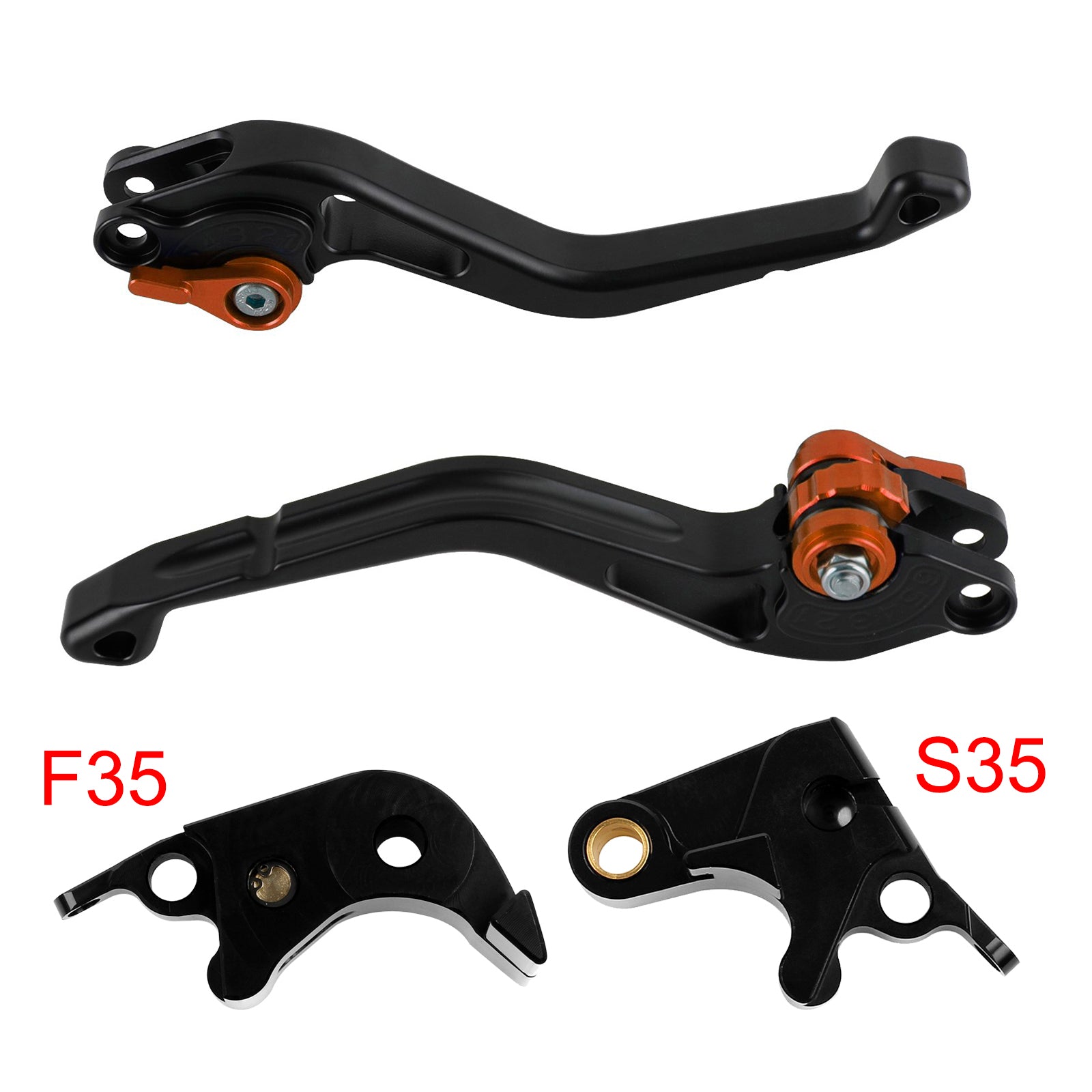 NEW Short Clutch Brake Lever fit for Suzuki GSXR600 06-10 GSXR1000 05-06 Orange