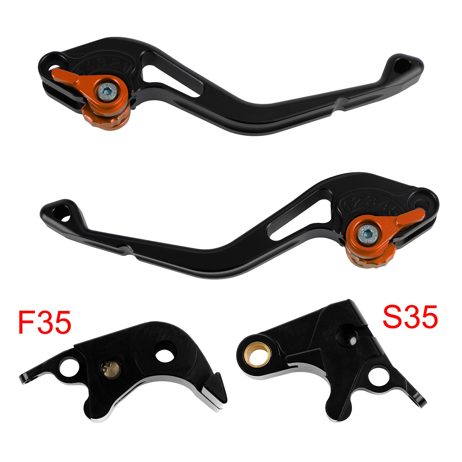 NEW Short Clutch Brake Lever fit for Suzuki GSXR600 06-10 GSXR1000 05-06 Orange