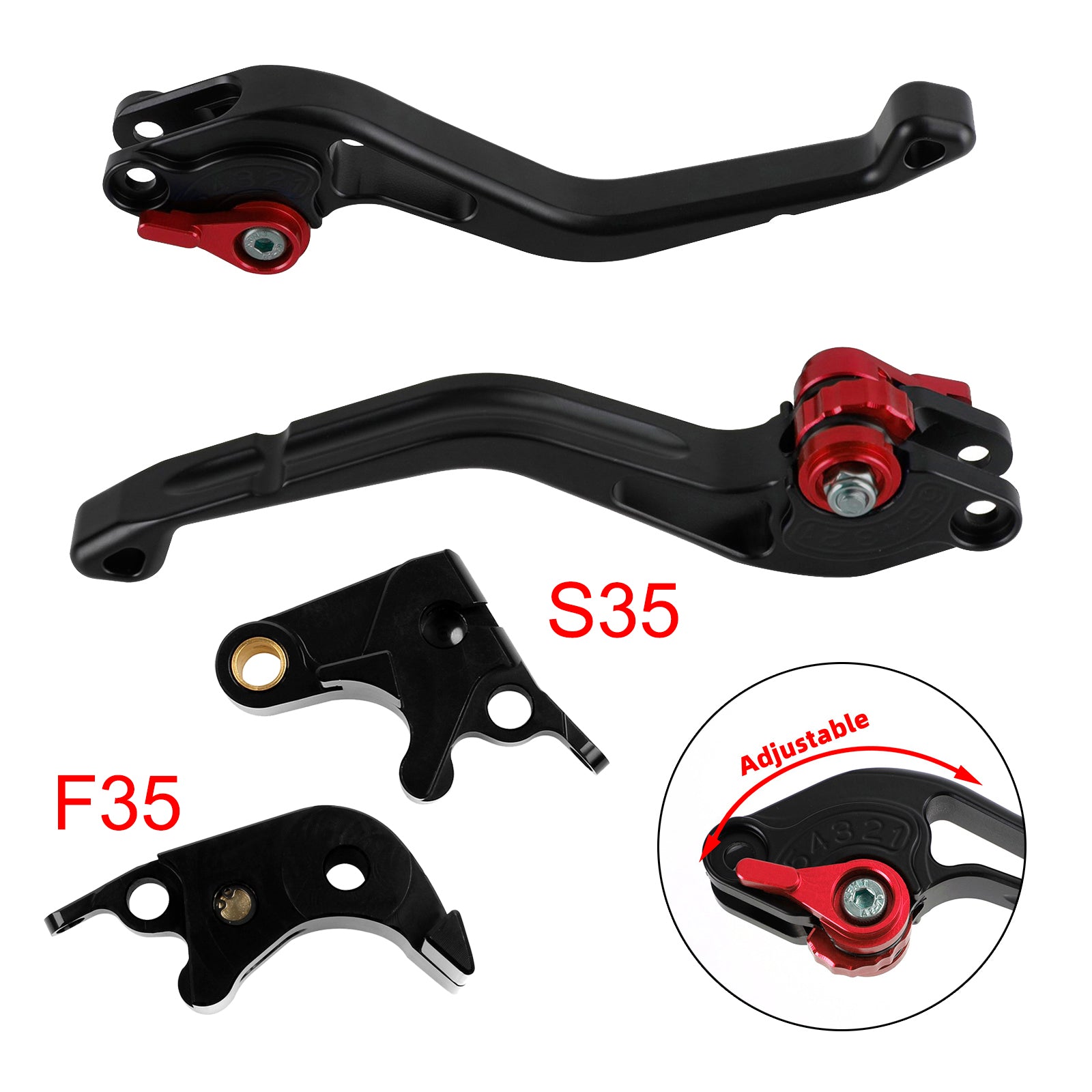 NEW Short Clutch Brake Lever fit for Suzuki GSXR600 06-10 GSXR1000 05-06 Red