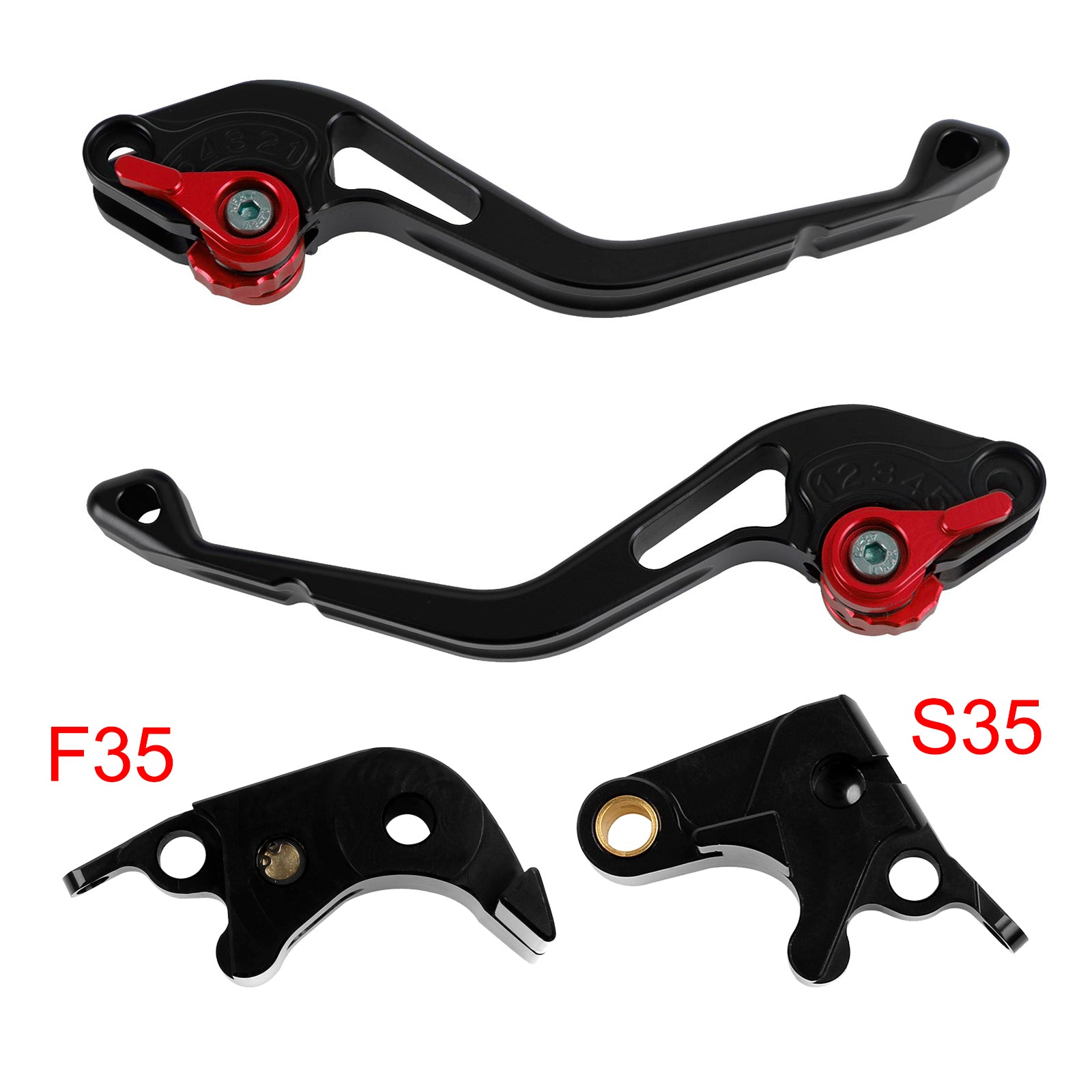 NEW Short Clutch Brake Lever fit for Suzuki GSXR600 06-10 GSXR1000 05-06 Red