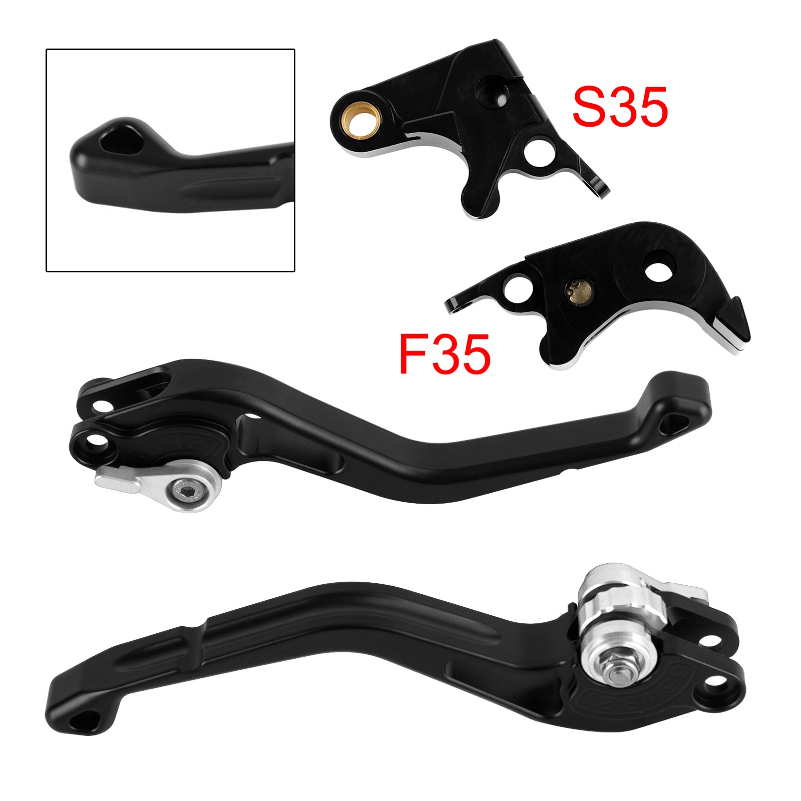 NEW Short Clutch Brake Lever fit for Suzuki GSXR600 06-10 GSXR1000 05-06 Silver