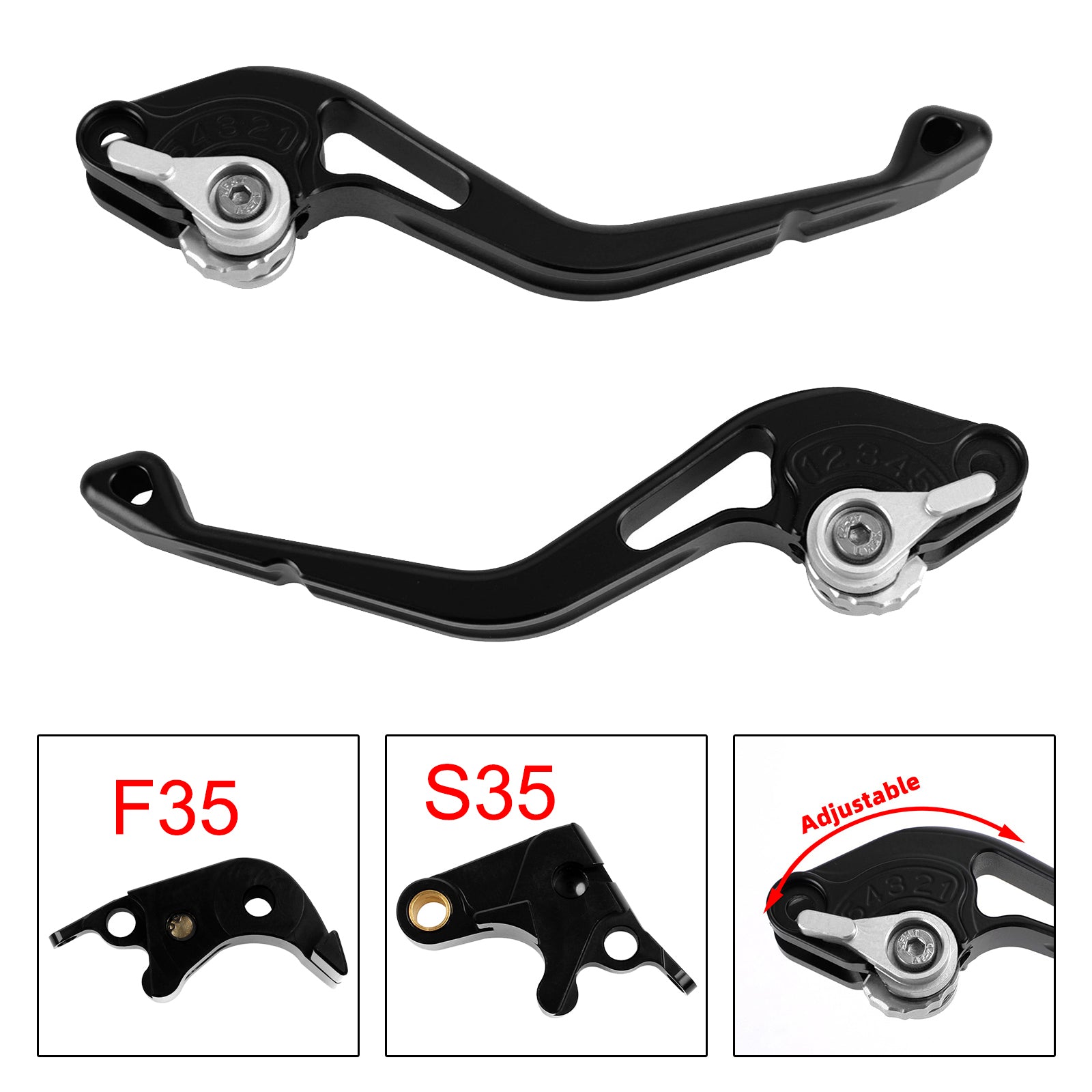 NEW Short Clutch Brake Lever fit for Suzuki GSXR600 06-10 GSXR1000 05-06 Silver