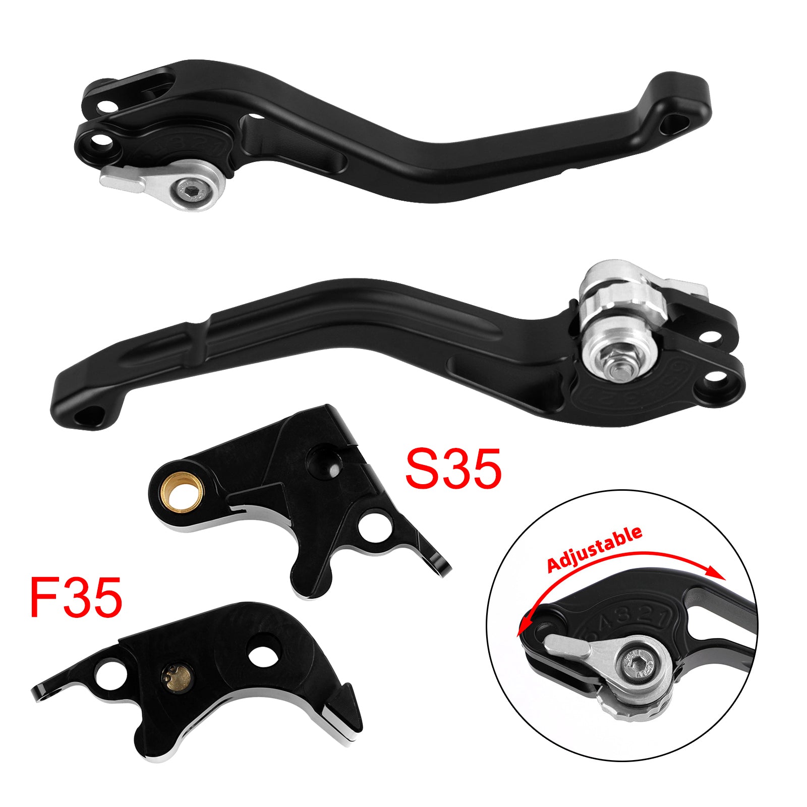 NEW Short Clutch Brake Lever fit for Suzuki GSXR600 06-10 GSXR1000 05-06 Silver
