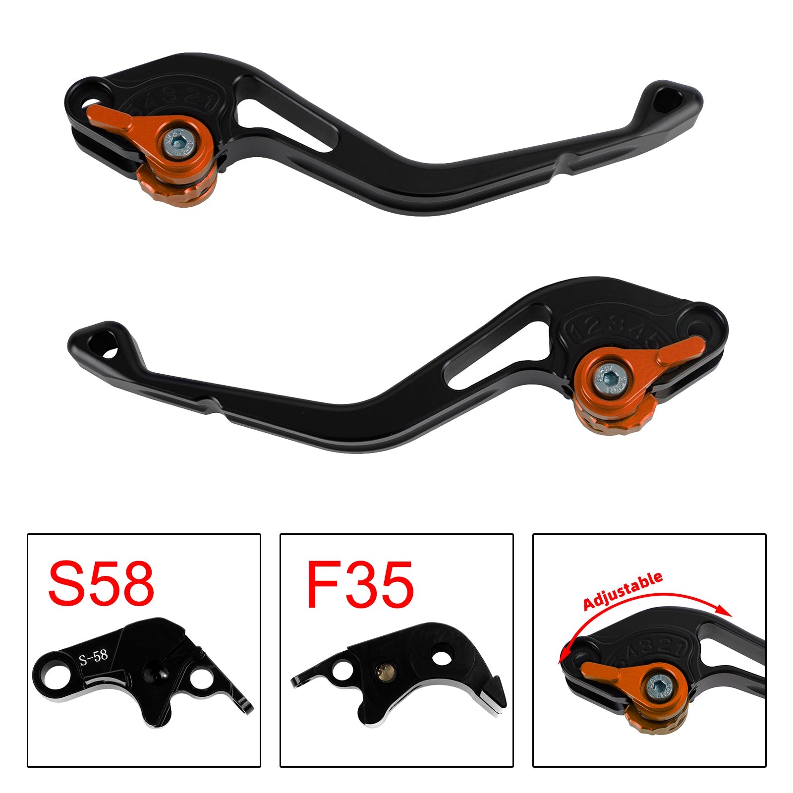 NEW Short Clutch Brake Lever fit for Suzuki GSX-S1000/F 2015 Orange