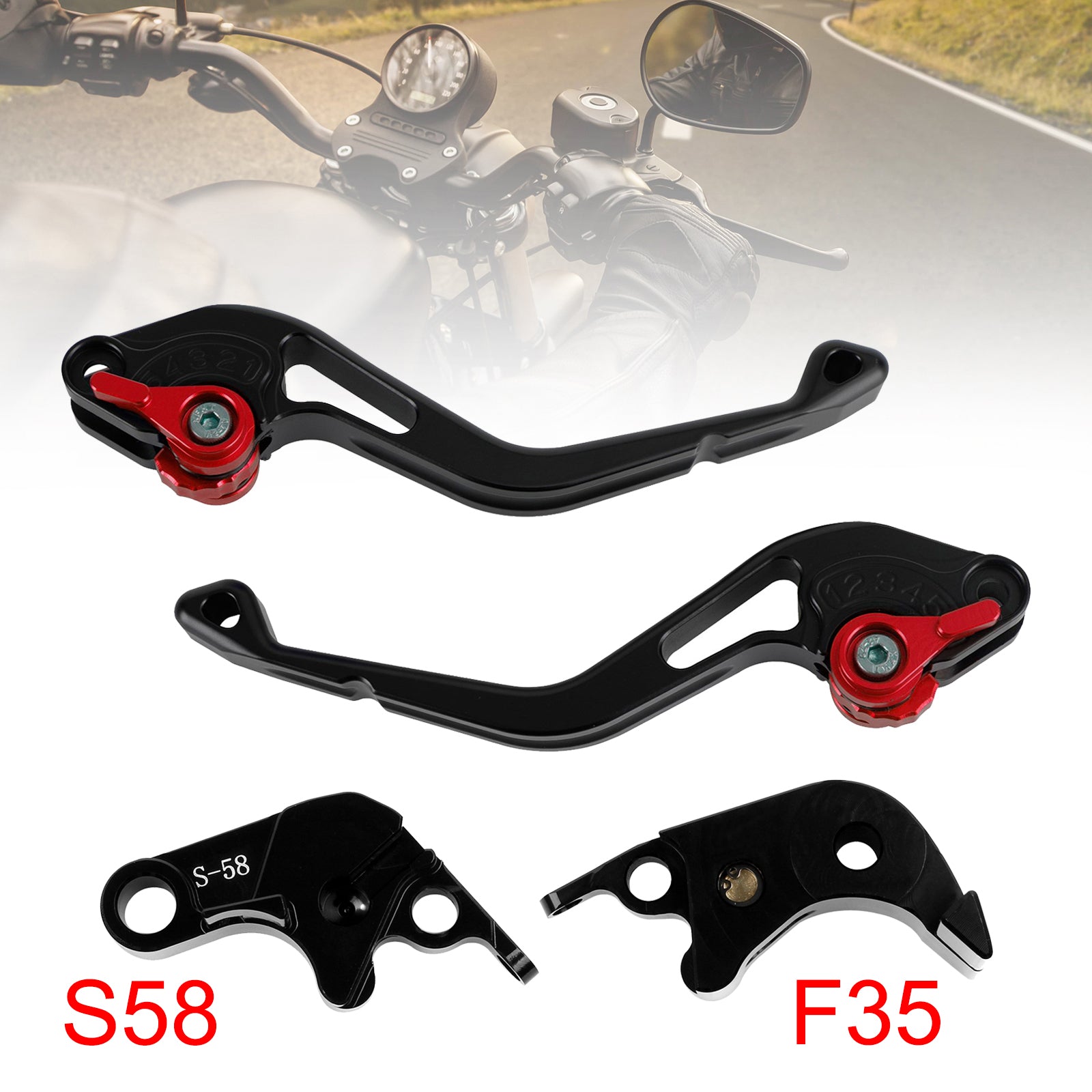 NEW Short Clutch Brake Lever fit for Suzuki GSXR60006-10 GSX-S1000/F 2015 Red