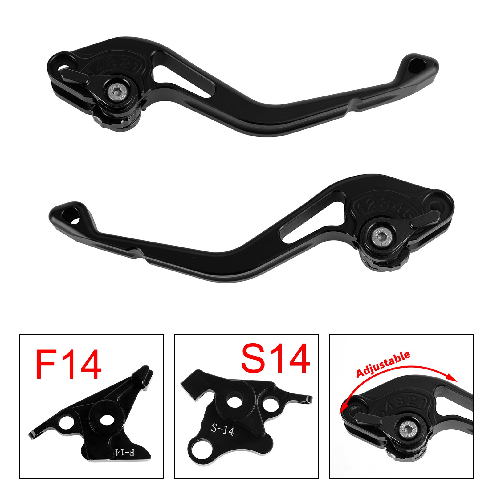 NEW Short Clutch Brake Lever fit for Suzuki GSF650 GSXR1300 DL1000 Black