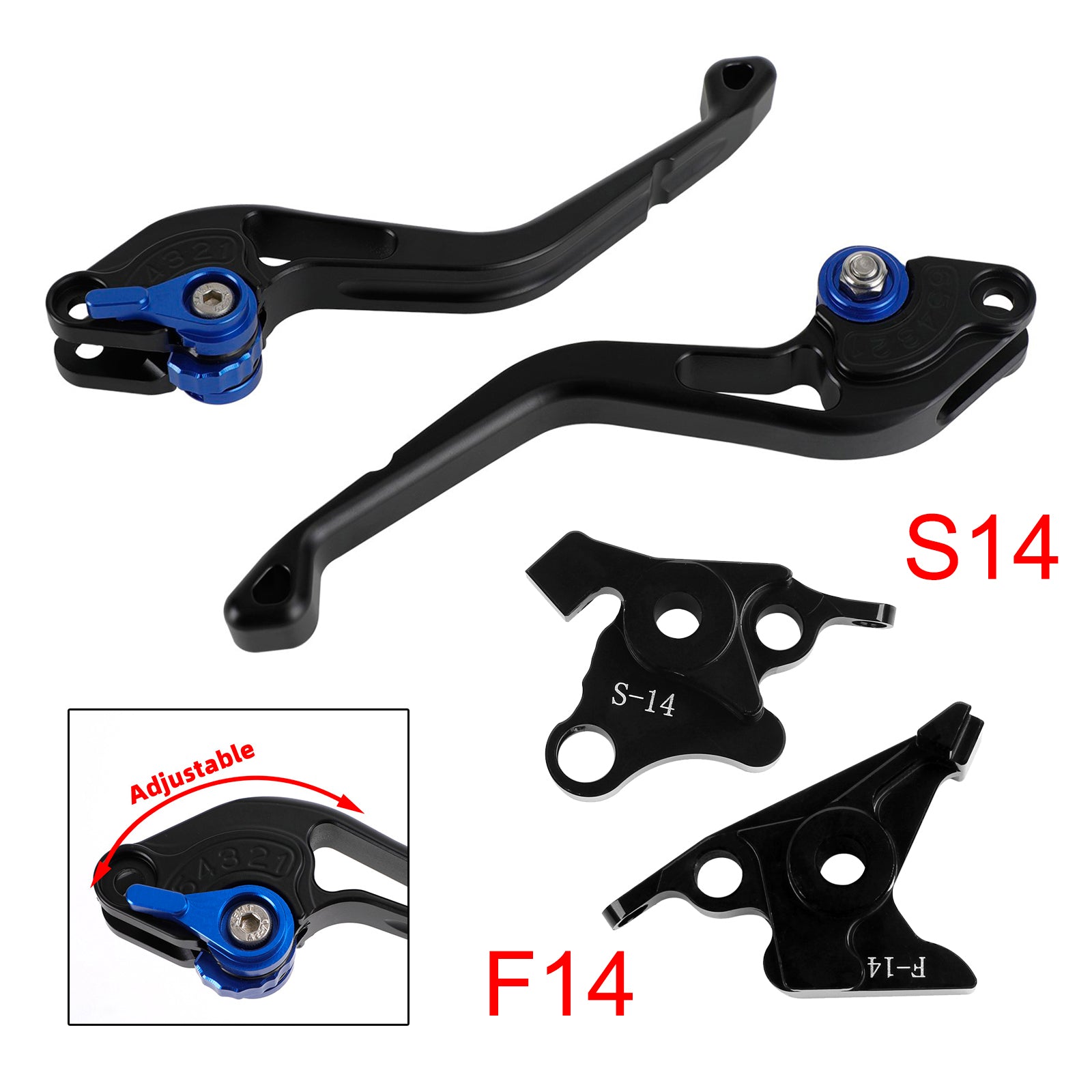 NEW Short Clutch Brake Lever fit for Suzuki GSF650 GSXR1300 DL1000 Blue