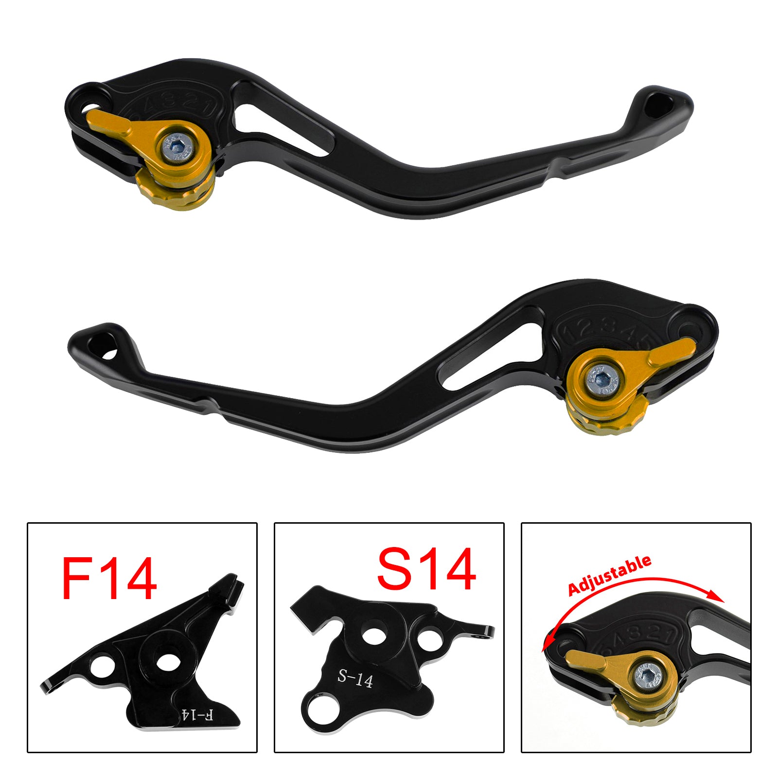 NEW Short Clutch Brake Lever fit for Suzuki GSF650 GSXR1300 DL1000 Gold