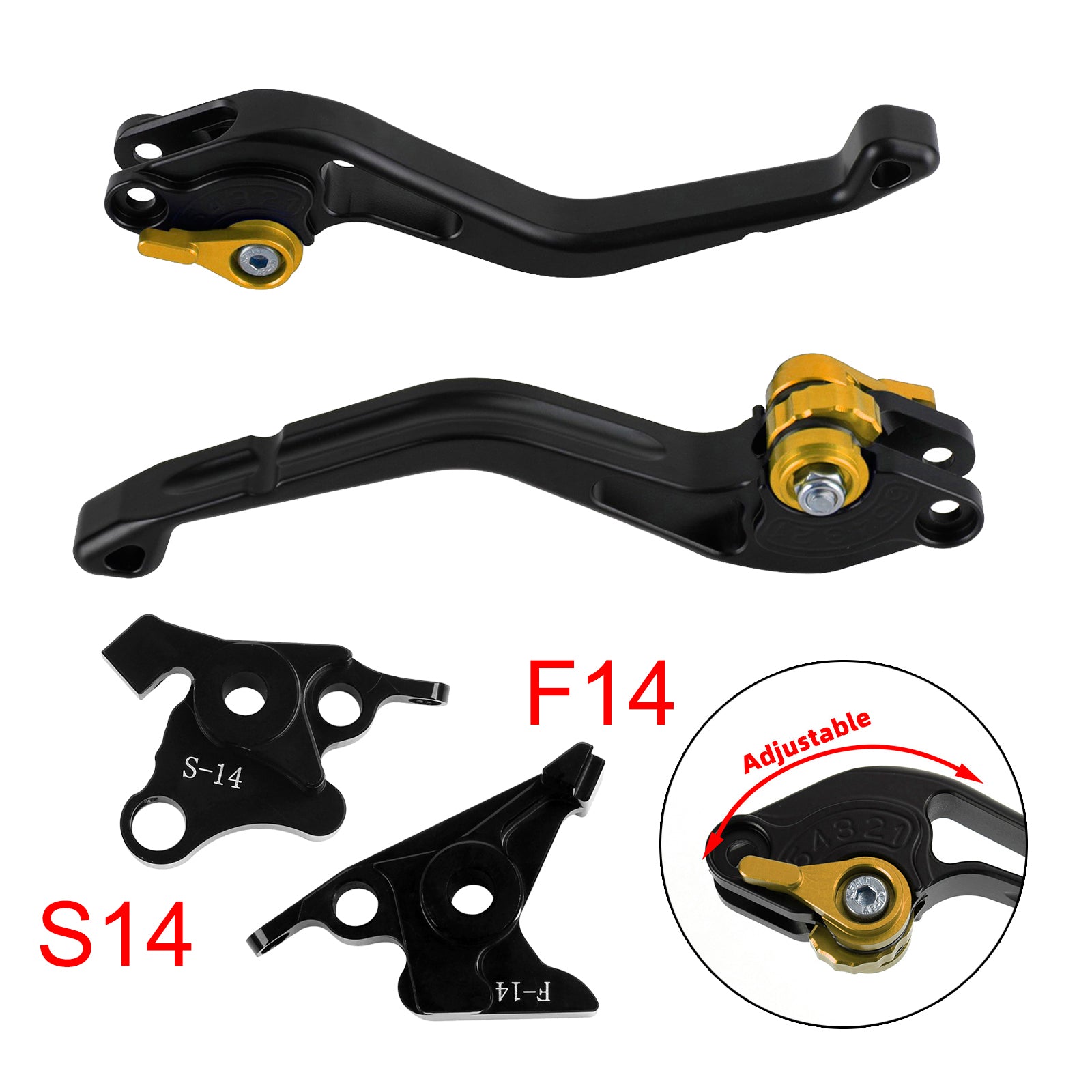 NEW Short Clutch Brake Lever fit for Suzuki GSF650 GSXR1300 DL1000 Gold