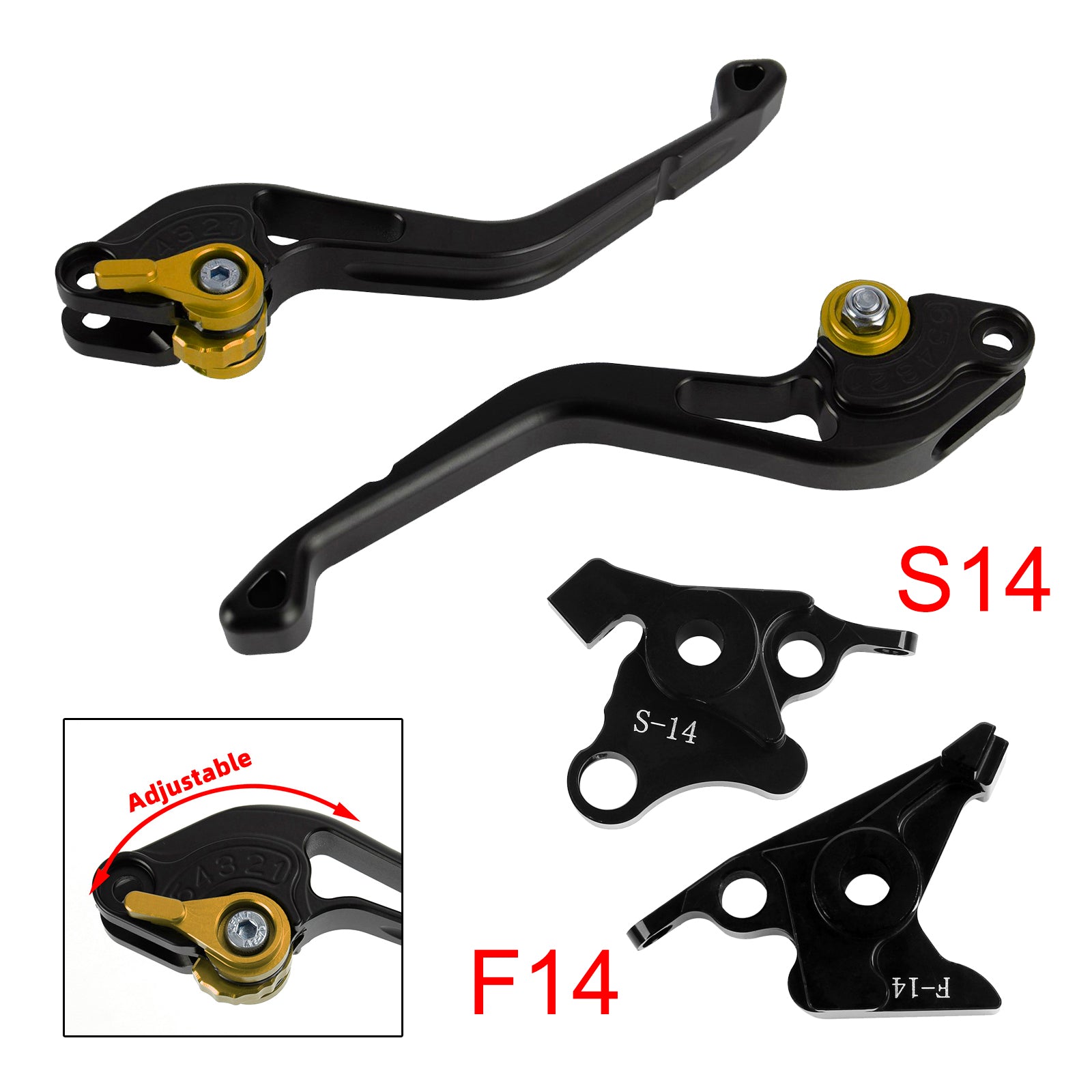 NEW Short Clutch Brake Lever fit for Suzuki GSF650 GSXR1300 DL1000 Gold