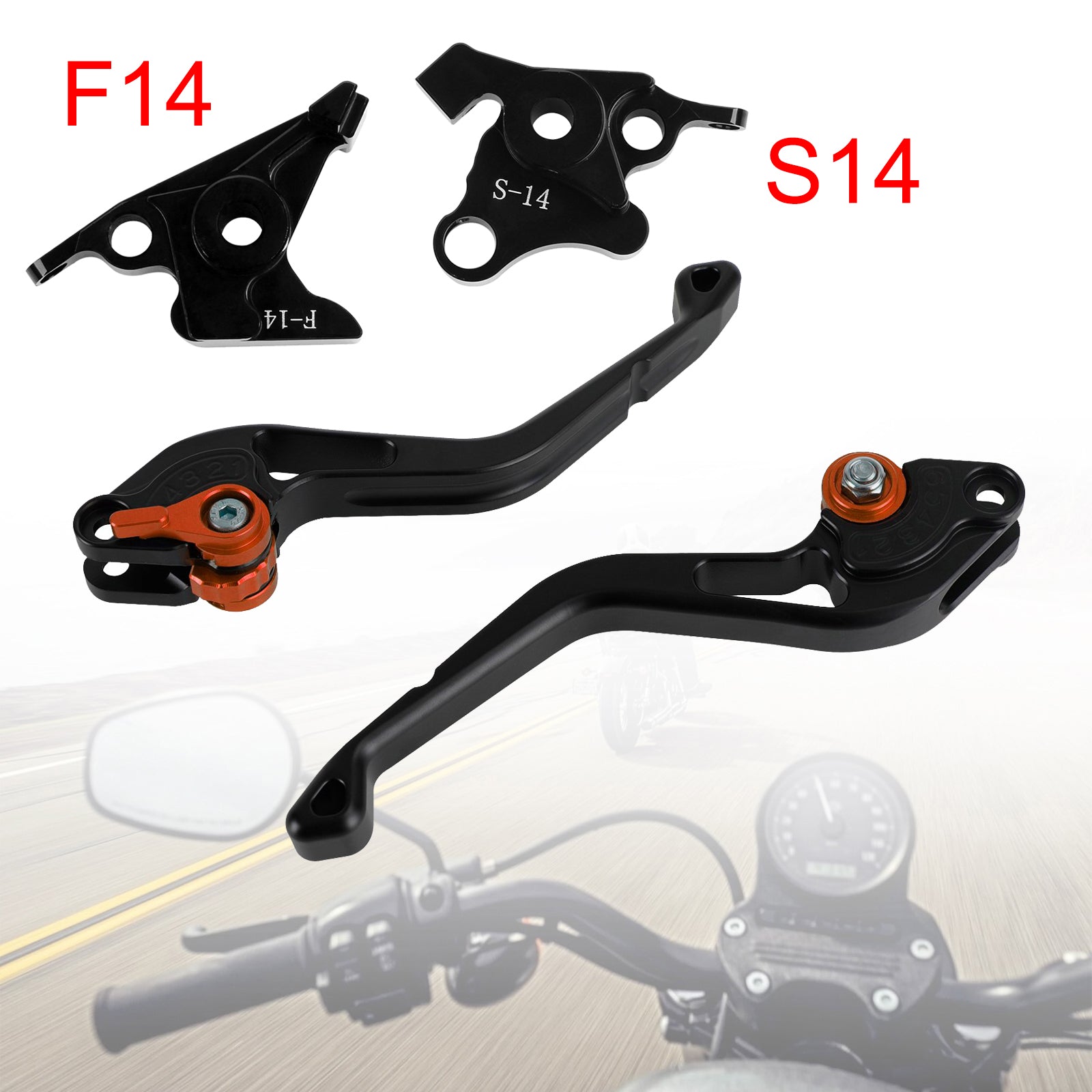 NEW Short Clutch Brake Lever fit for Suzuki GSF650 GSXR1300 DL1000 Orange