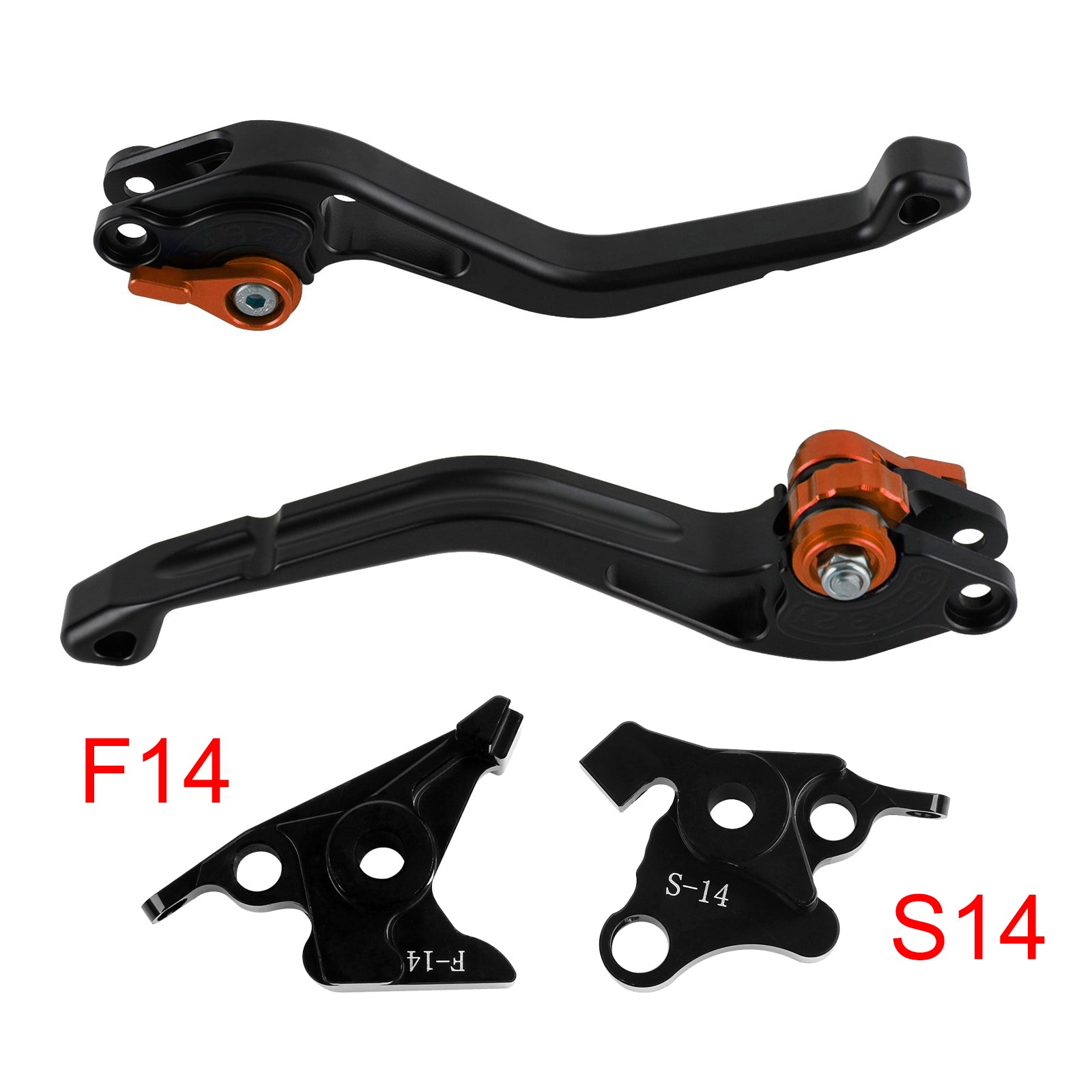 NEW Short Clutch Brake Lever fit for Suzuki GSF650 GSXR1300 DL1000 Orange
