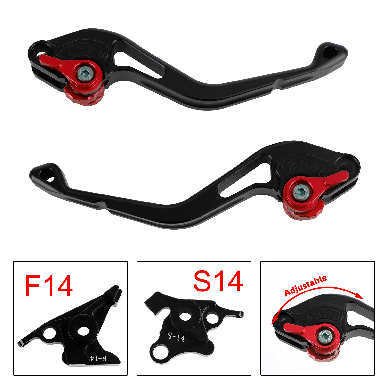 NEW Short Clutch Brake Lever fit for Suzuki GSF650 GSXR1300 DL1000 Red