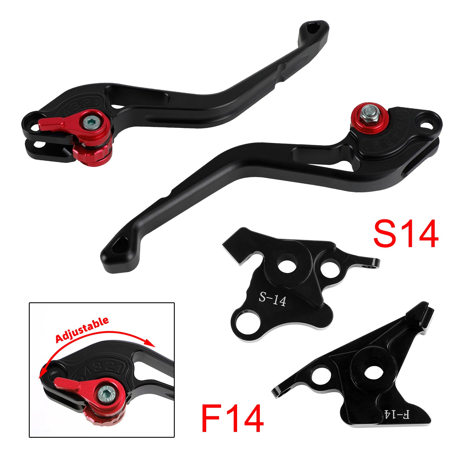 NEW Short Clutch Brake Lever fit for Suzuki GSF650 GSXR1300 DL1000 Red
