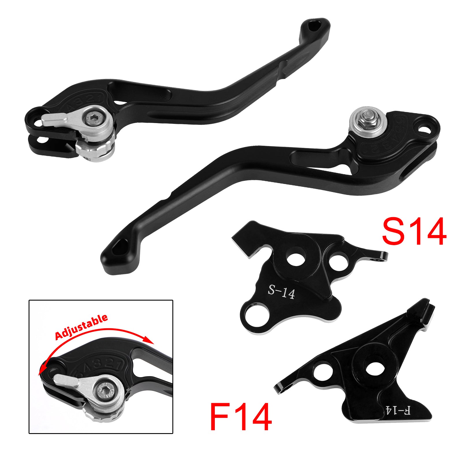 NEW Short Clutch Brake Lever fit for Suzuki GSF650 GSXR1300 DL1000 Silver