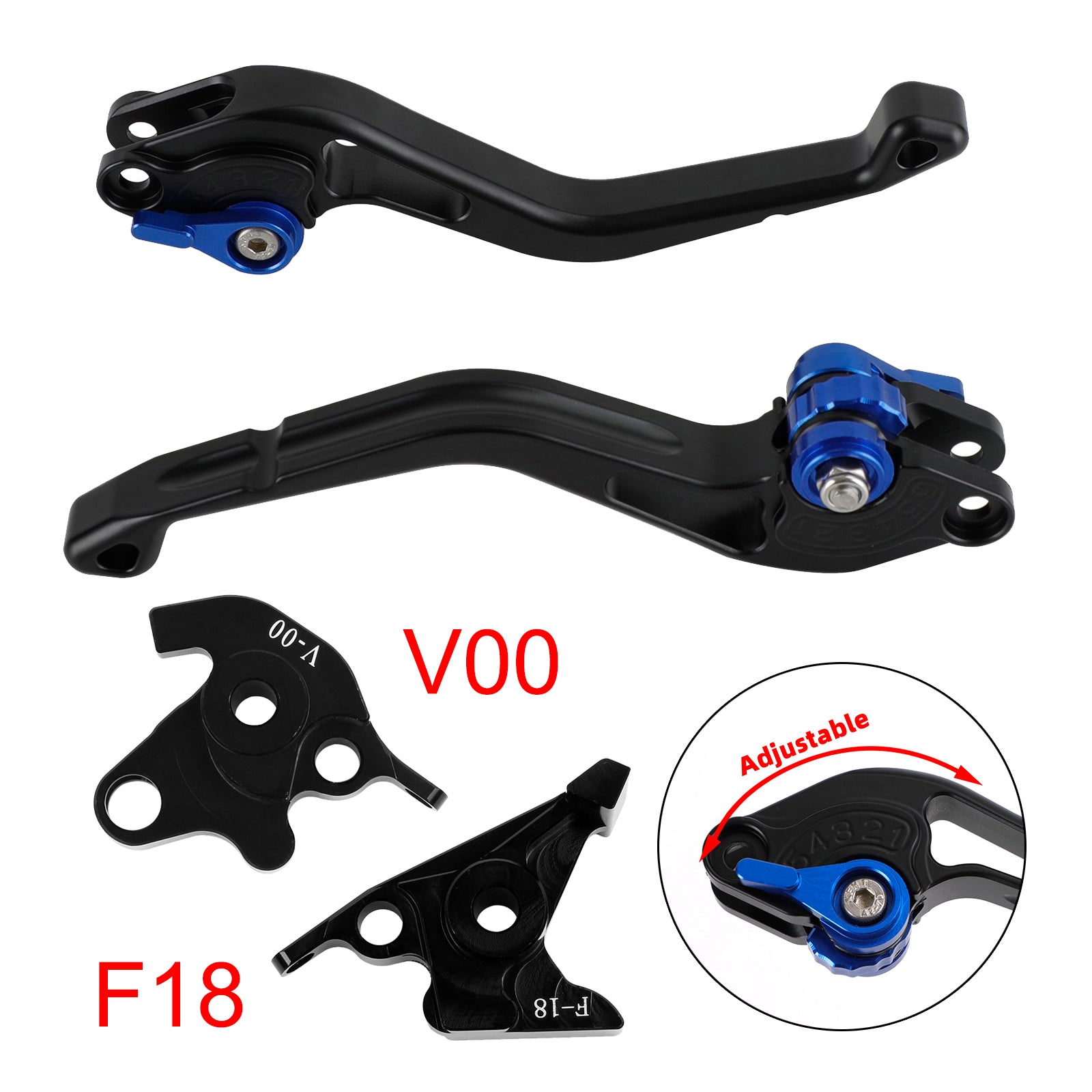 NEW Short Clutch Brake Lever fit for Honda VFR750 VFR800/F VTR1000F Blue