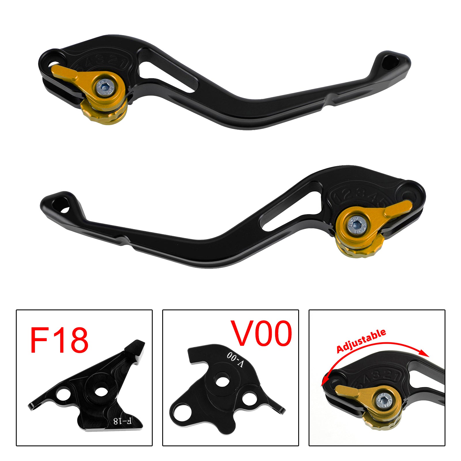 NEW Short Clutch Brake Lever fit for Honda VFR750 VFR800/F VTR1000F Gold