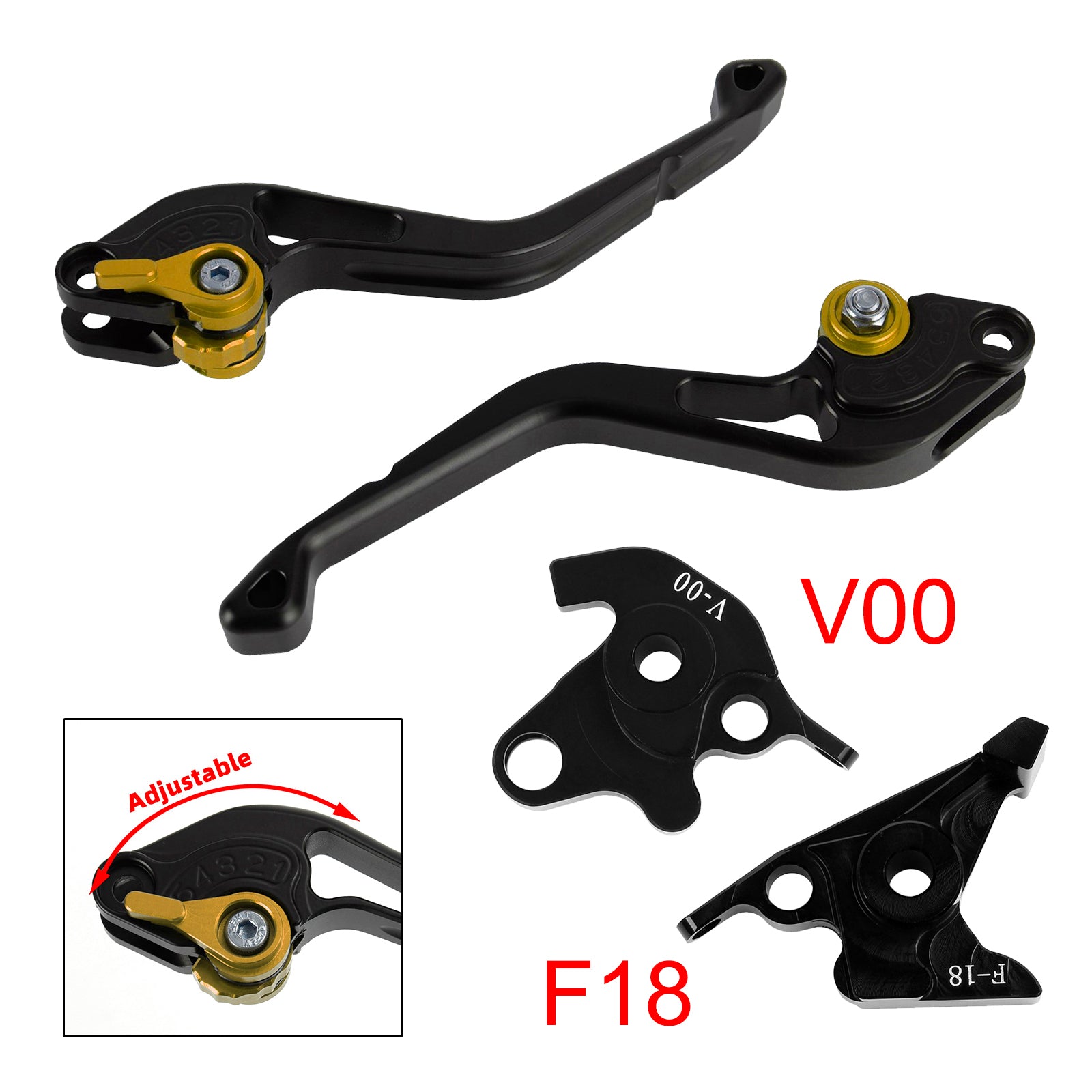 NEW Short Clutch Brake Lever fit for Honda VFR750 VFR800/F VTR1000F Gold