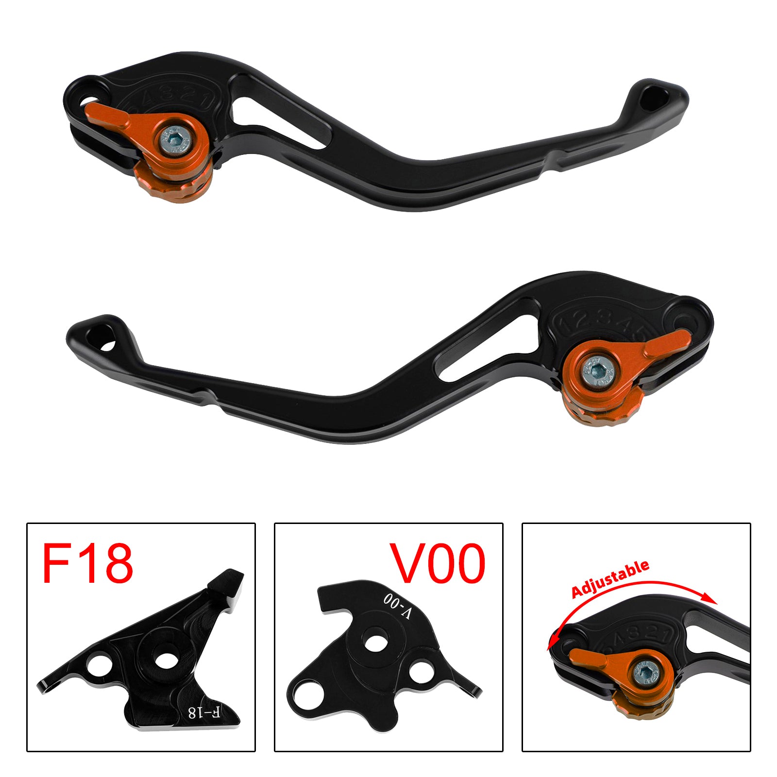 NEW Short Clutch Brake Lever fit for Honda VFR750 VFR800/F VTR1000F Orange