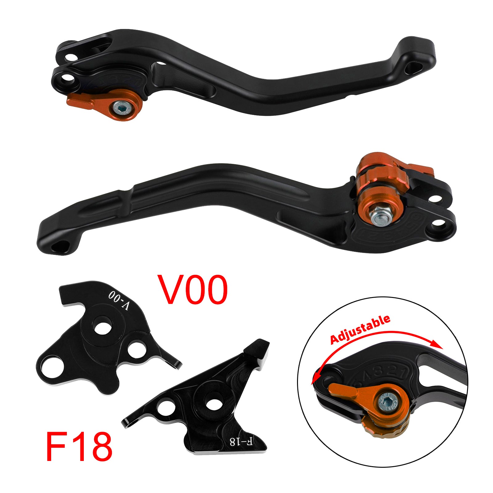 NEW Short Clutch Brake Lever fit for Honda VFR750 VFR800/F VTR1000F Orange