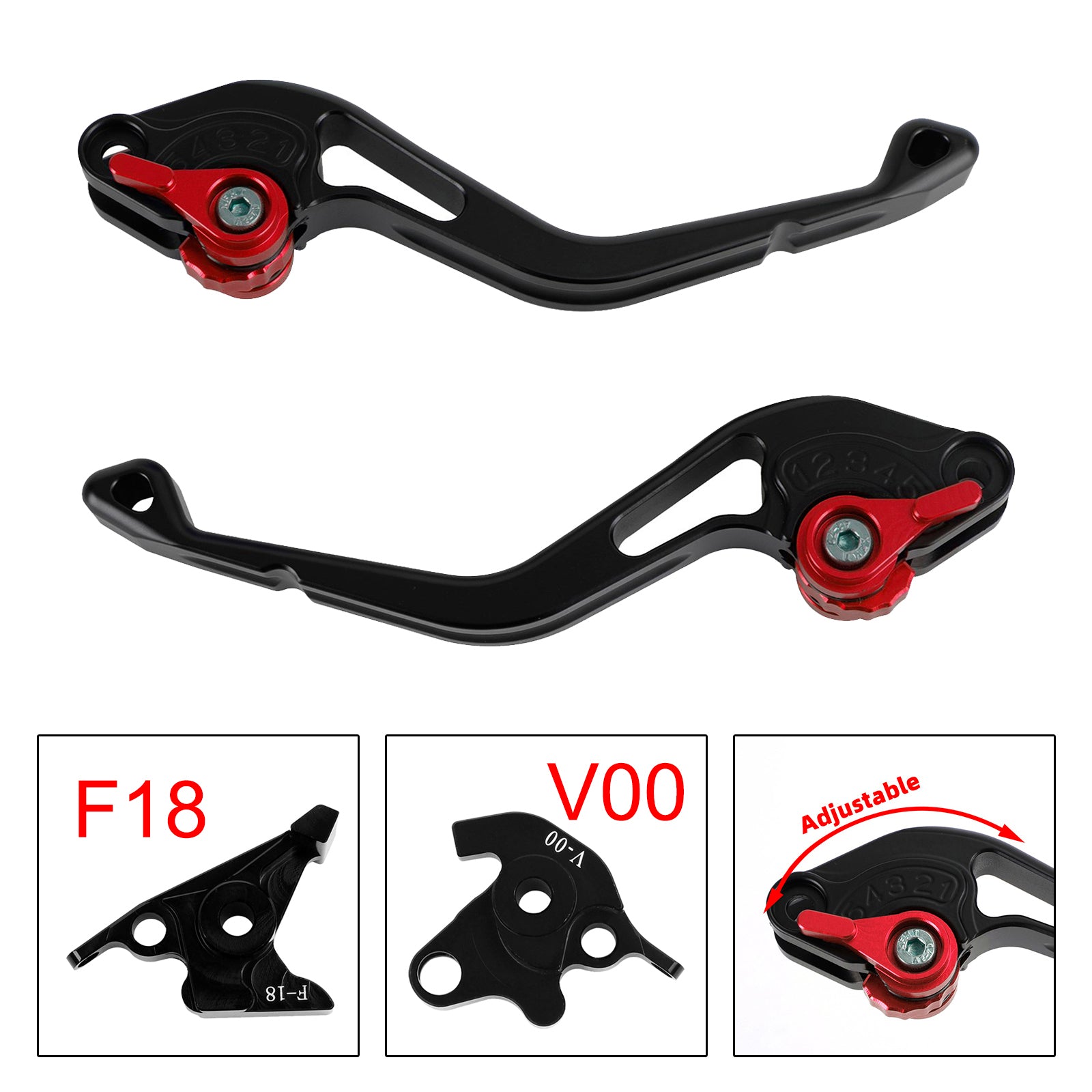 NEW Short Clutch Brake Lever fit for Honda VFR750 VFR800/F VTR1000F Red