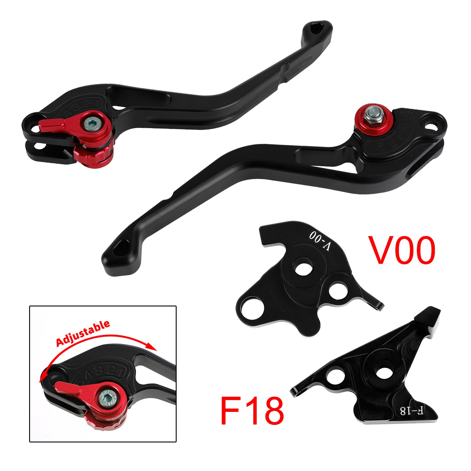NEW Short Clutch Brake Lever fit for Honda VFR750 VFR800/F VTR1000F Red