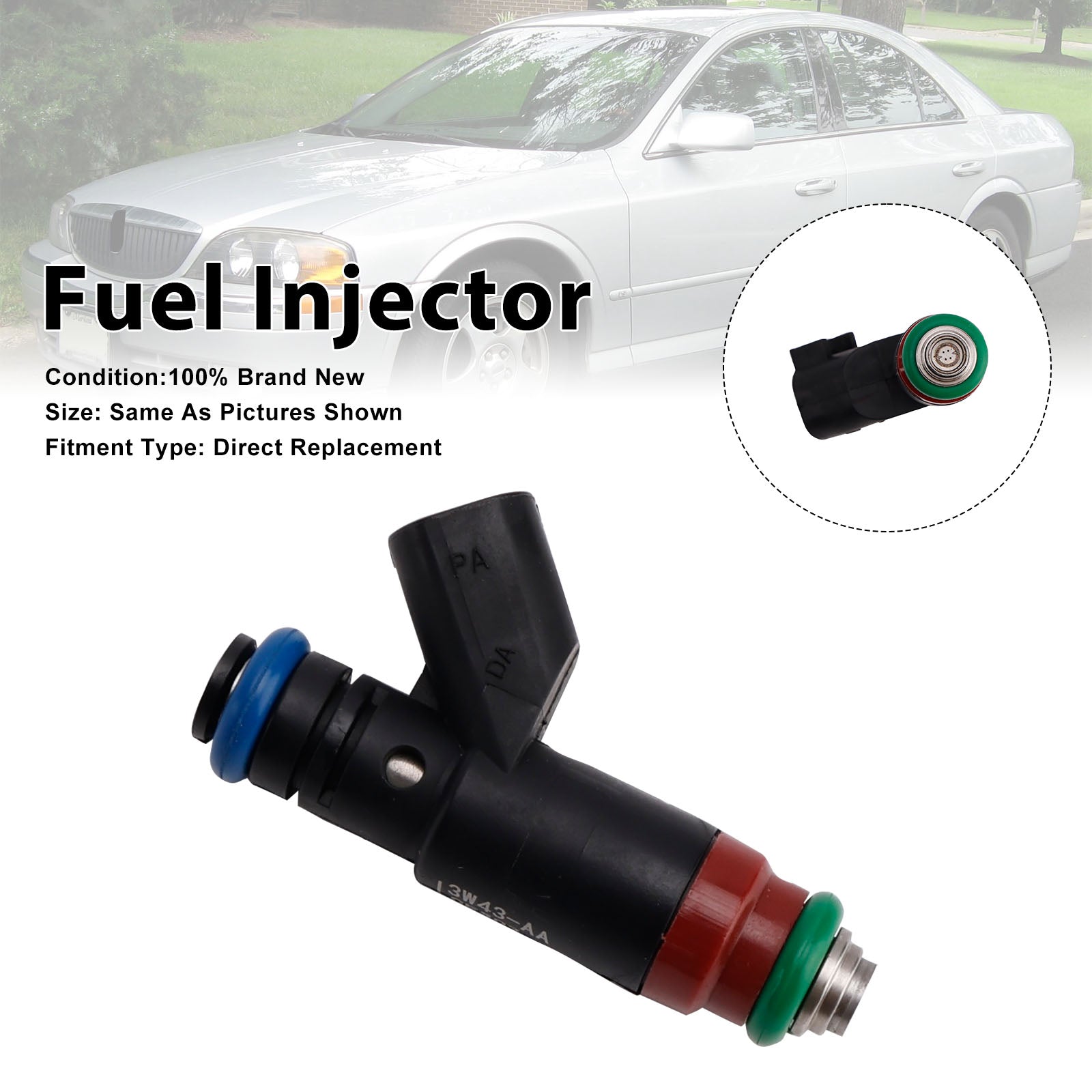 1Pcs Fuel Injector For Lincoln LS For Ford Thunderbird 2003-2005 3W43-AA