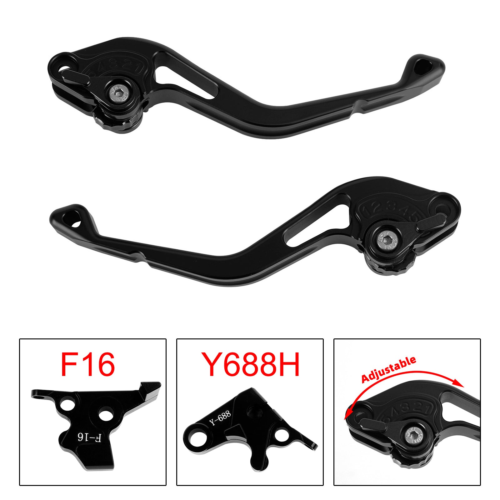 NEW Short Clutch Brake Lever fit for Yamaha FZ6 FAZER XSR 700 900 ABS Black