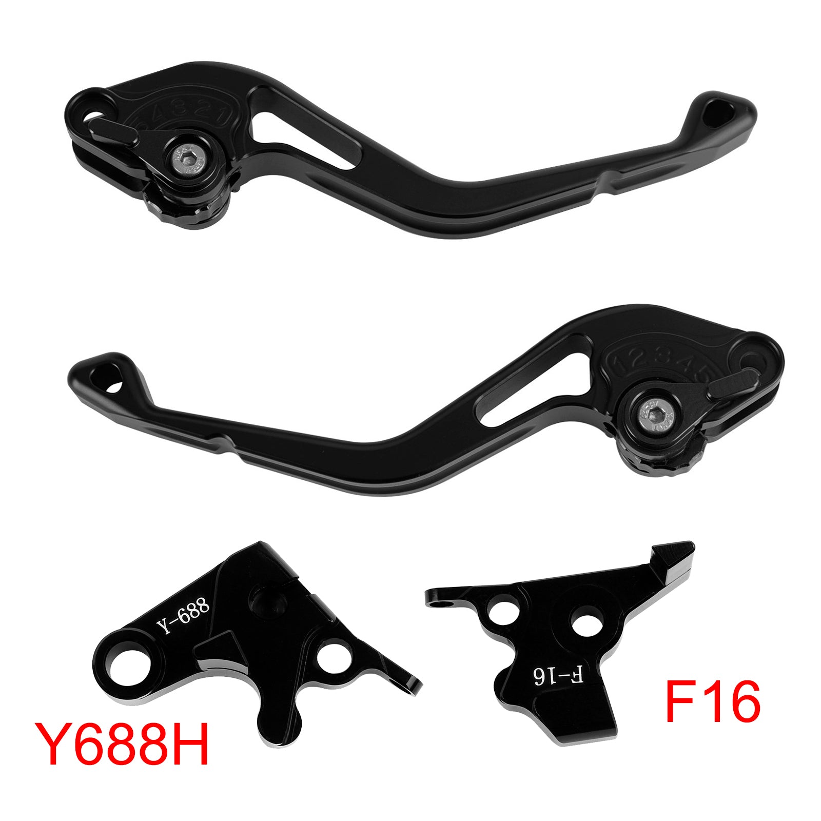 NEW Short Clutch Brake Lever fit for Yamaha FZ6 FAZER XSR 700 900 ABS Black