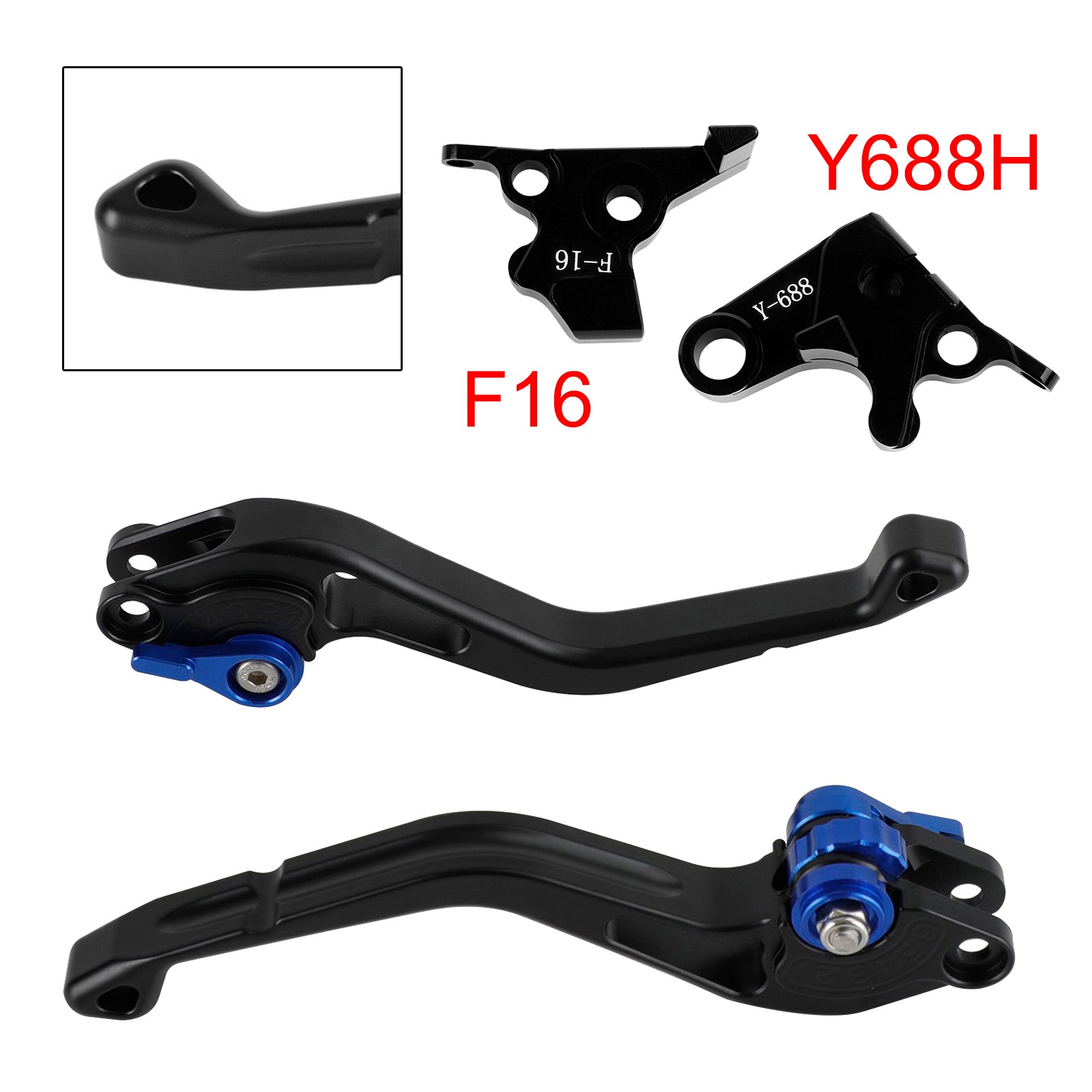 NEW Short Clutch Brake Lever fit for Yamaha FZ6 FAZER XSR 700 900 ABS Blue
