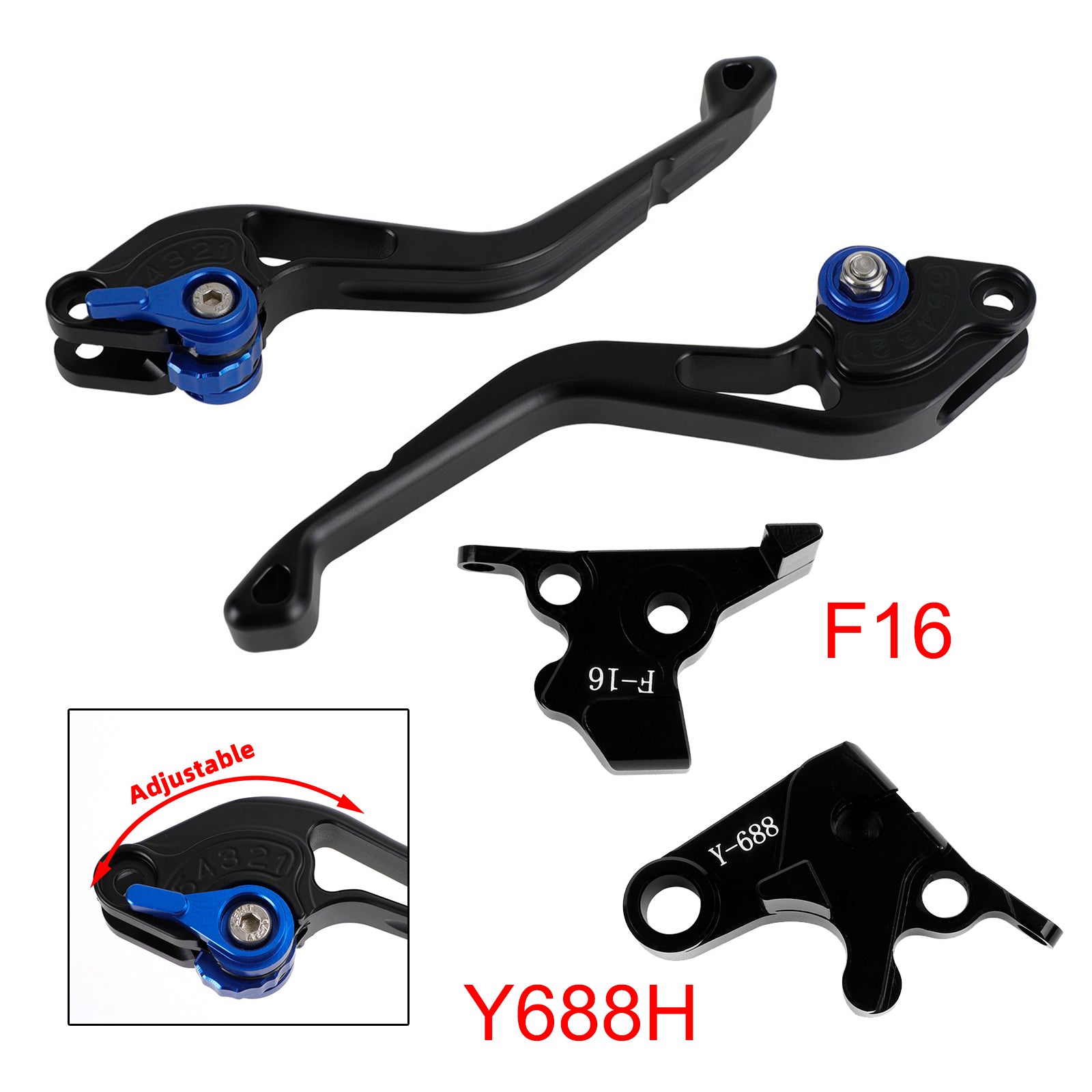 NEW Short Clutch Brake Lever fit for Yamaha FZ6 FAZER XSR 700 900 ABS Blue