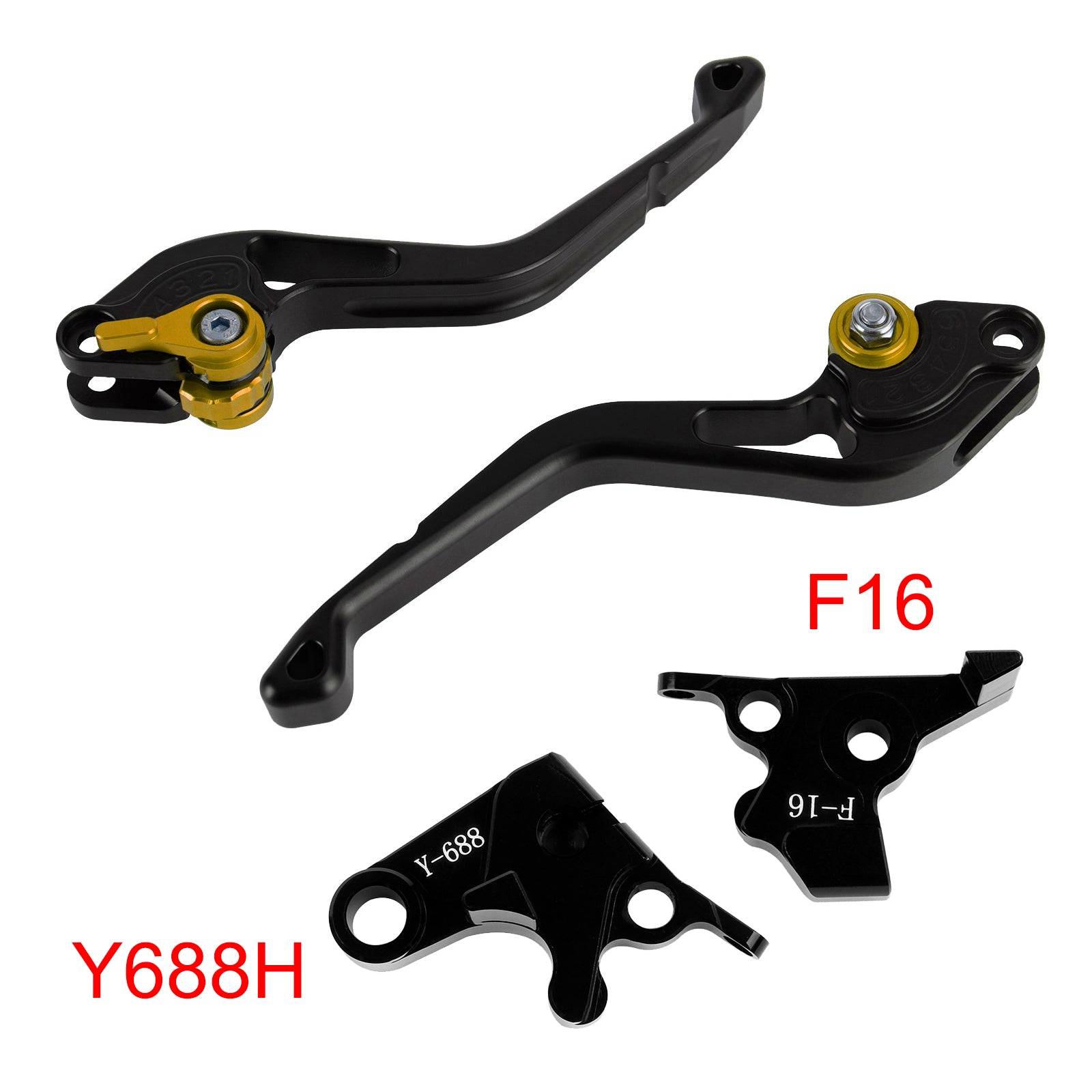 NEW Short Clutch Brake Lever fit for Yamaha FZ6 FAZER XSR 700 900 ABS Gold