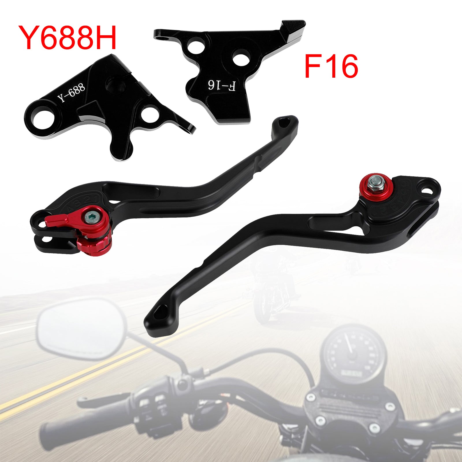 NEW Short Clutch Brake Lever fit for Yamaha FZ6 FAZER XSR 700 900 ABS Red