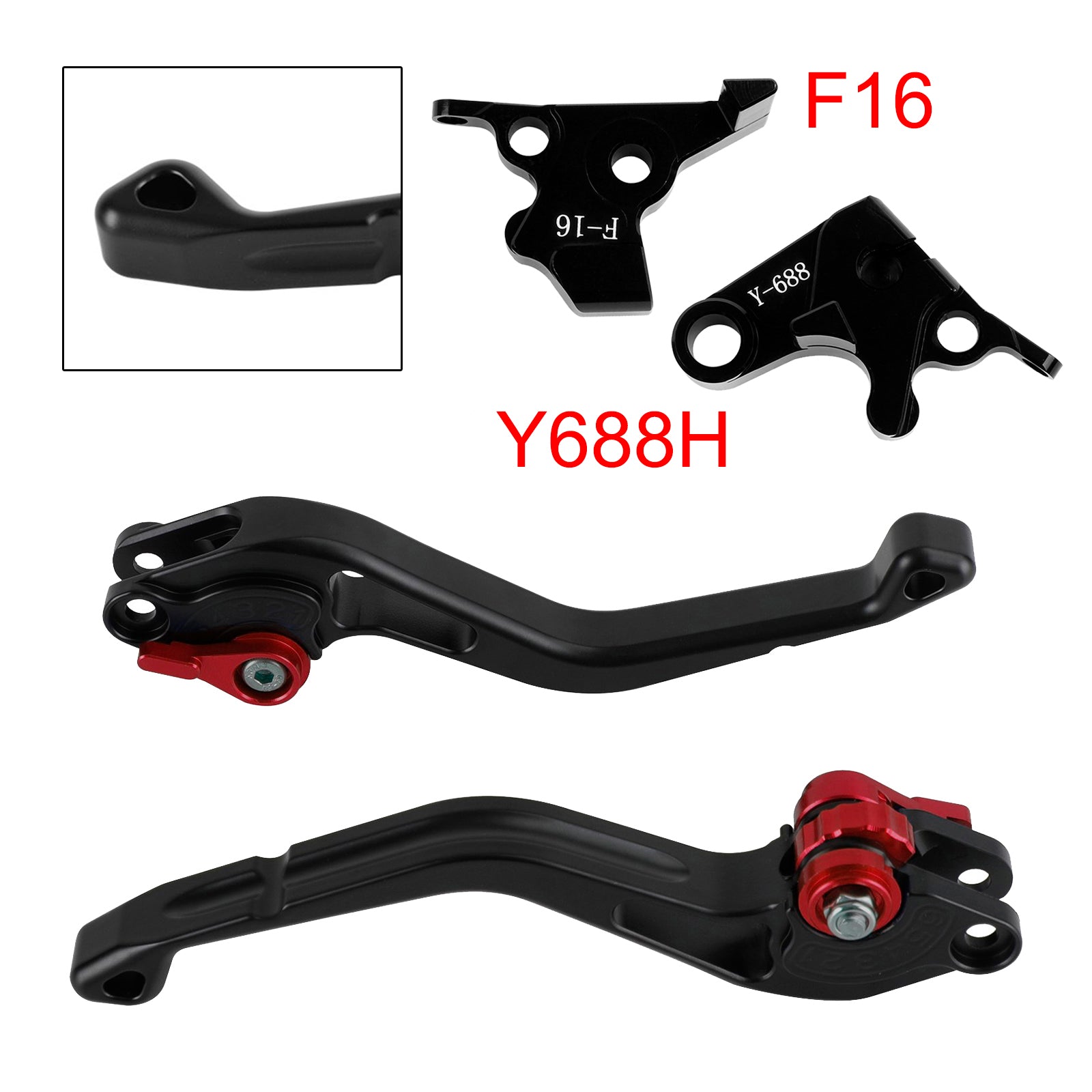 NEW Short Clutch Brake Lever fit for Yamaha FZ6 FAZER XSR 700 900 ABS Red