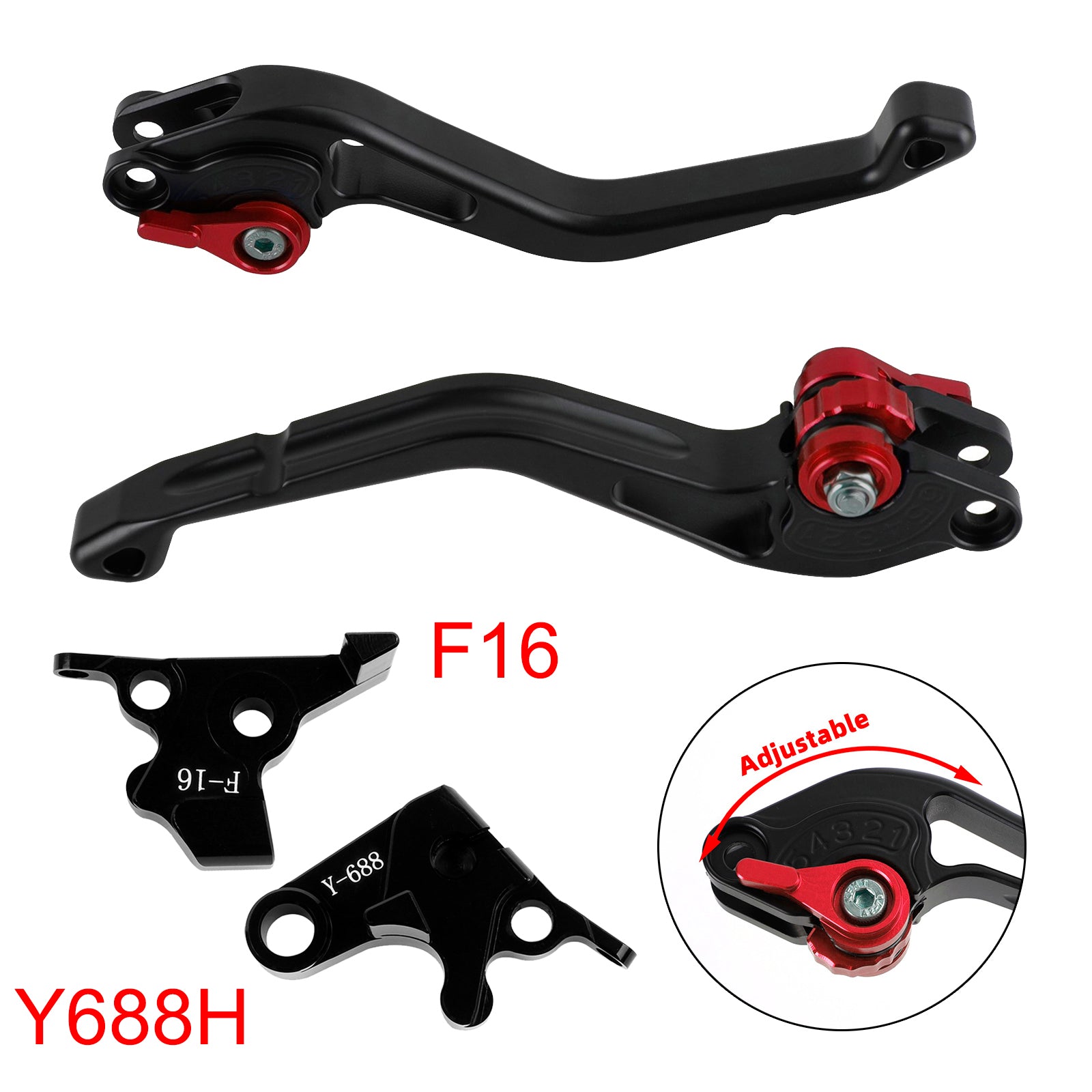 NEW Short Clutch Brake Lever fit for Yamaha FZ6 FAZER XSR 700 900 ABS Red