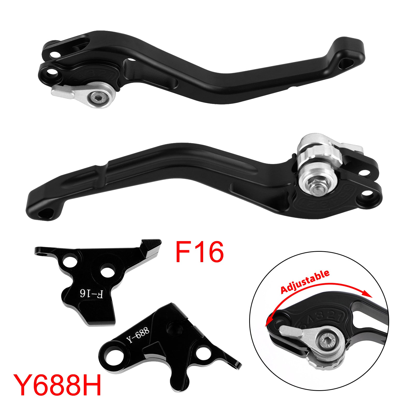 NEW Short Clutch Brake Lever fit for Yamaha FZ6 FAZER XSR 700 900 ABS Silver