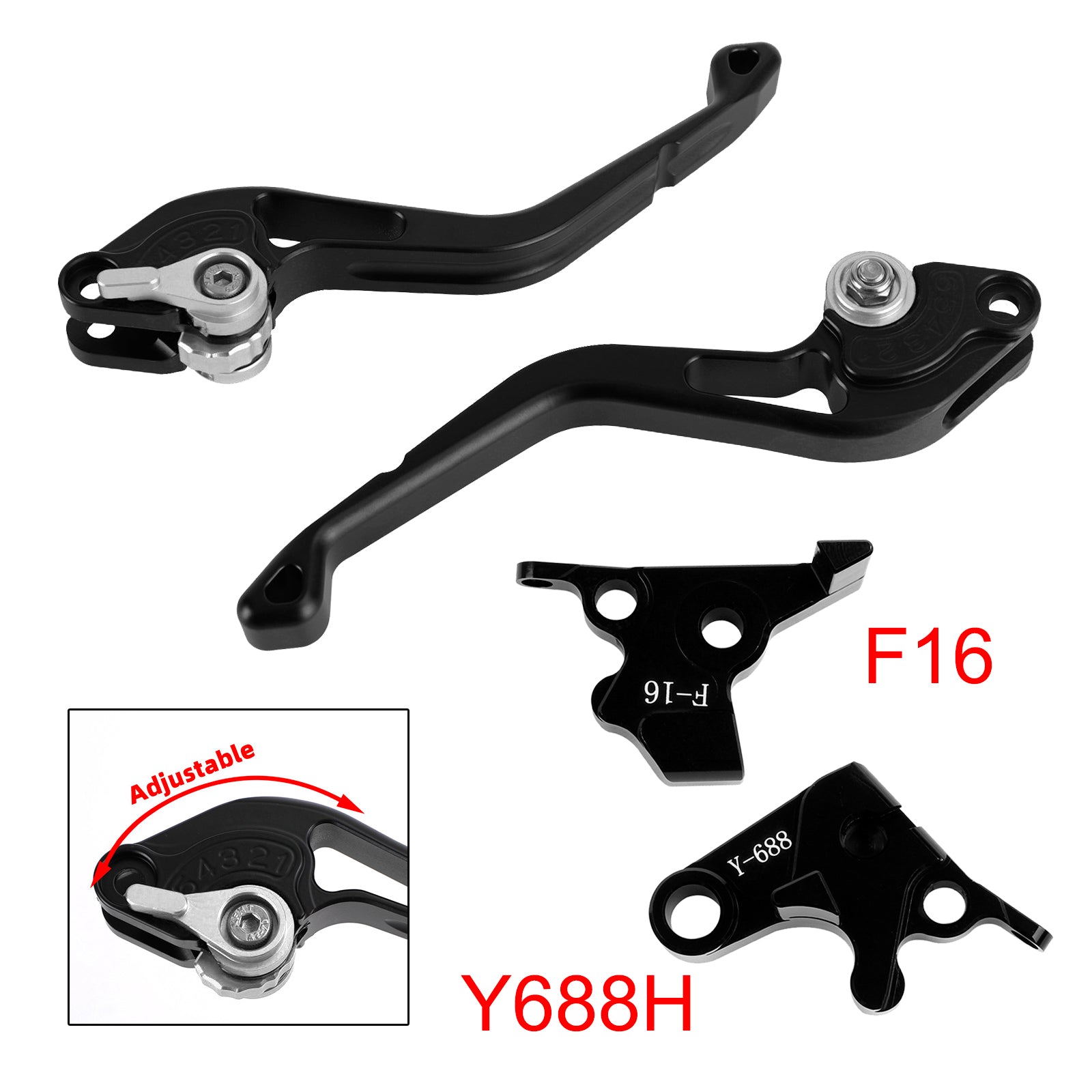 NEW Short Clutch Brake Lever fit for Yamaha FZ6 FAZER XSR 700 900 ABS Silver
