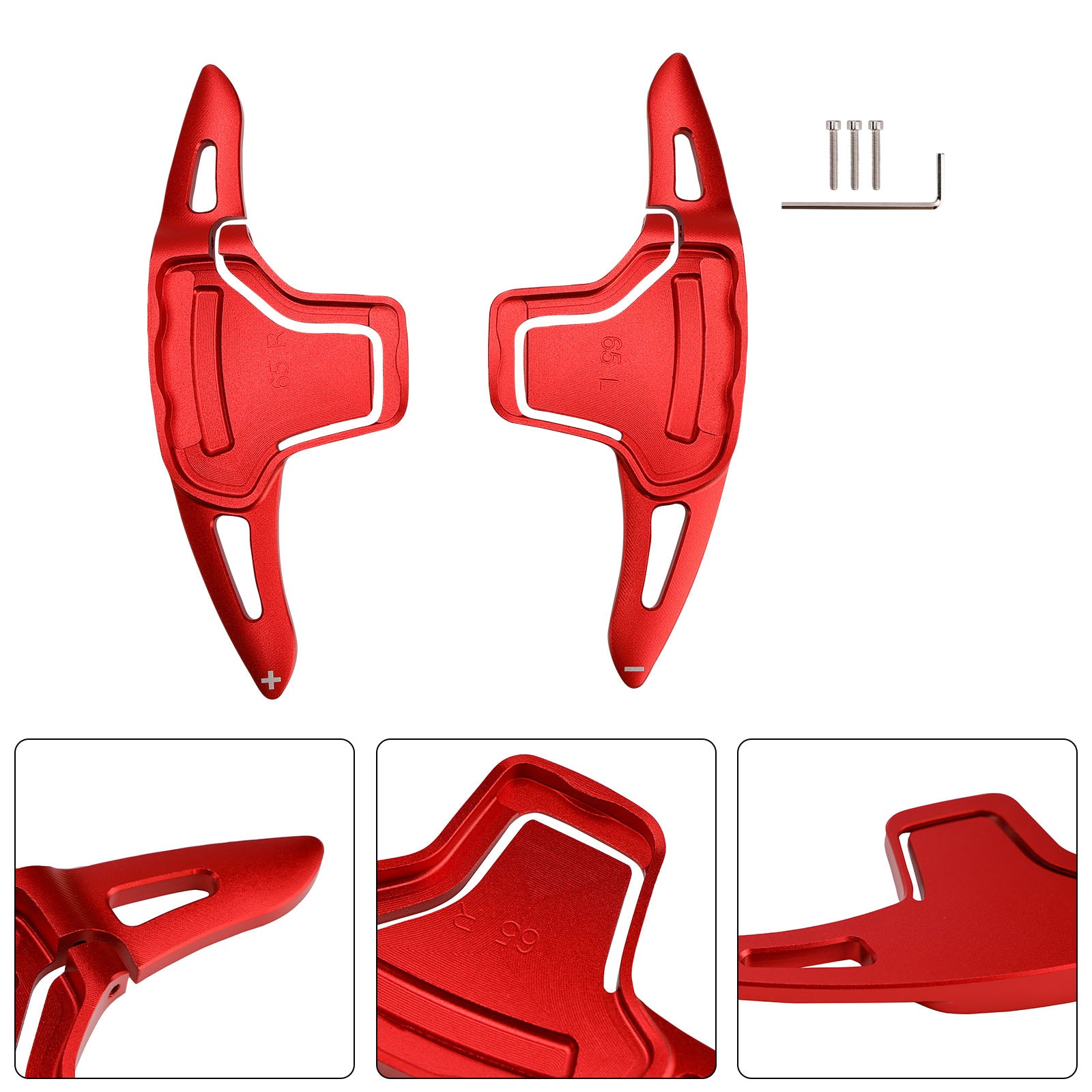 Steering Wheel Paddle Shifter For Kia K5 2016-2019 Aluminium Red
