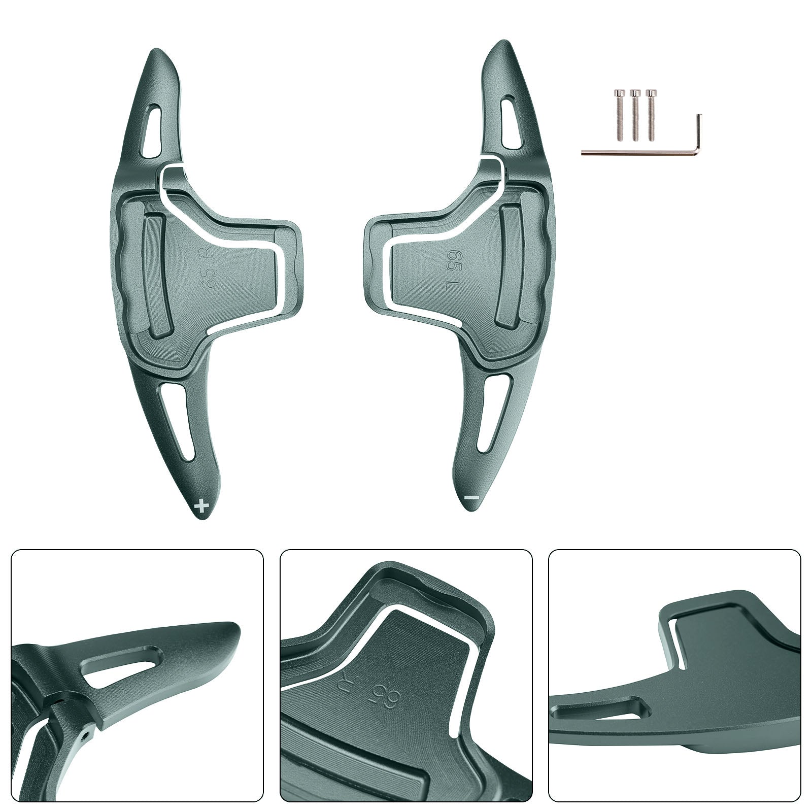 Steering Wheel Paddle Shifter For Kia K5 2016-2019 Aluminium Grey