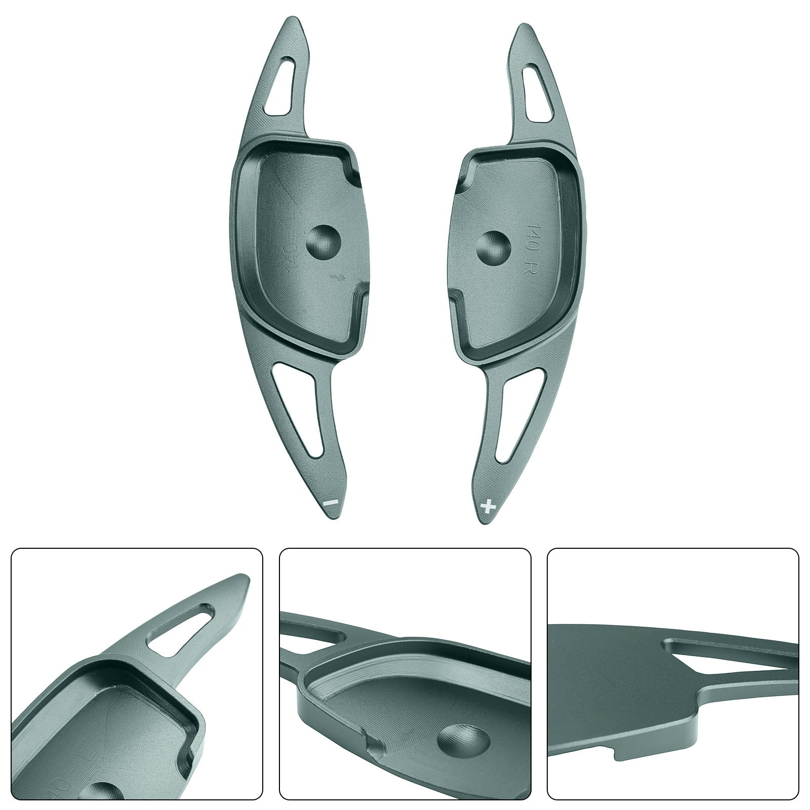 Steering Wheel Paddle Shifter For Hyundai Ioniq 5 2021-23 Aluminium Grey