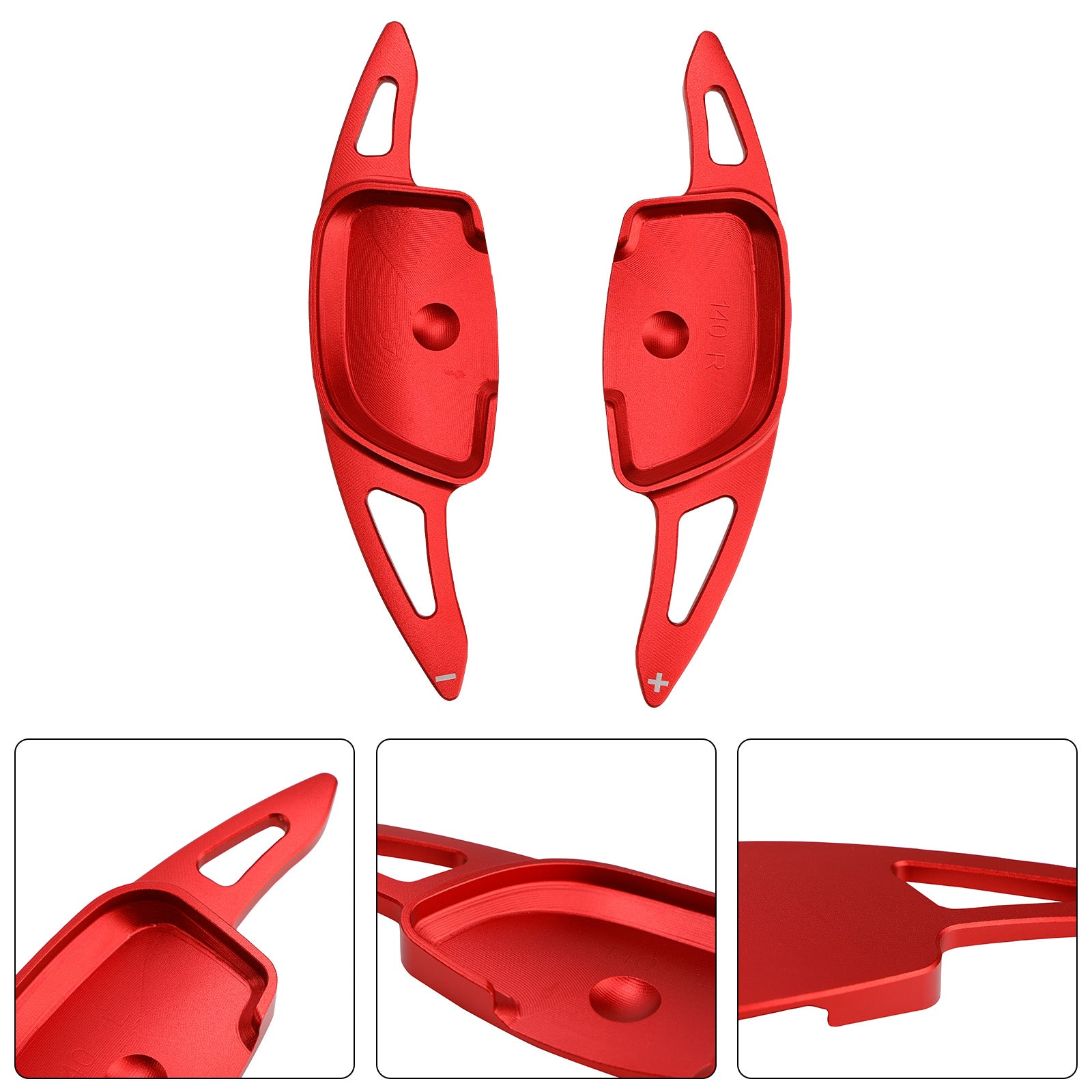 Steering Wheel Paddle Shifter For Hyundai Ioniq 5 2021-23 Aluminium Red