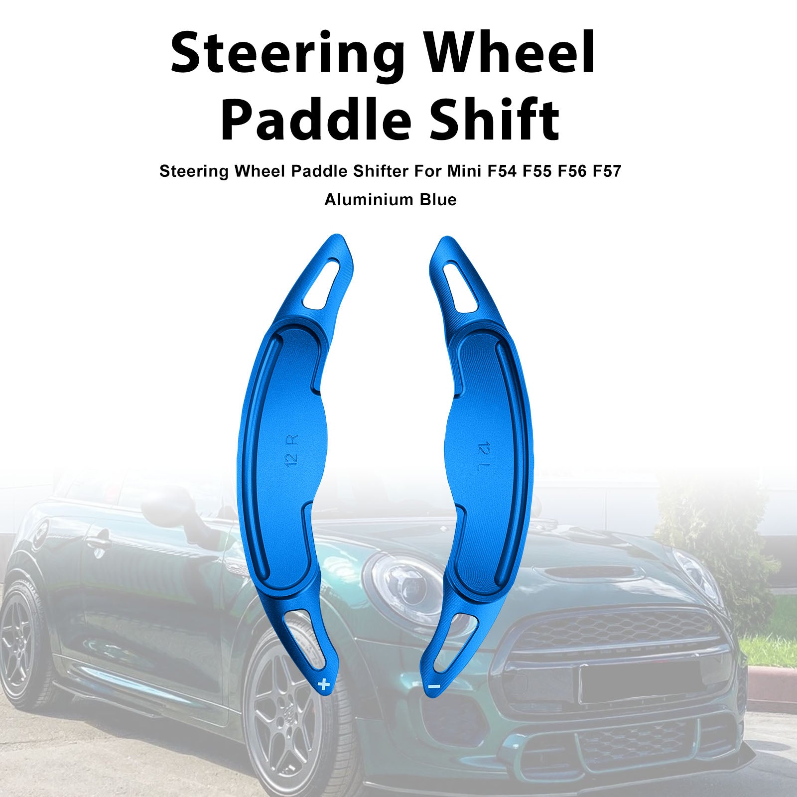 Steering Wheel Paddle Shifter For Mini F54 F55 F56 F57 Aluminium Blue