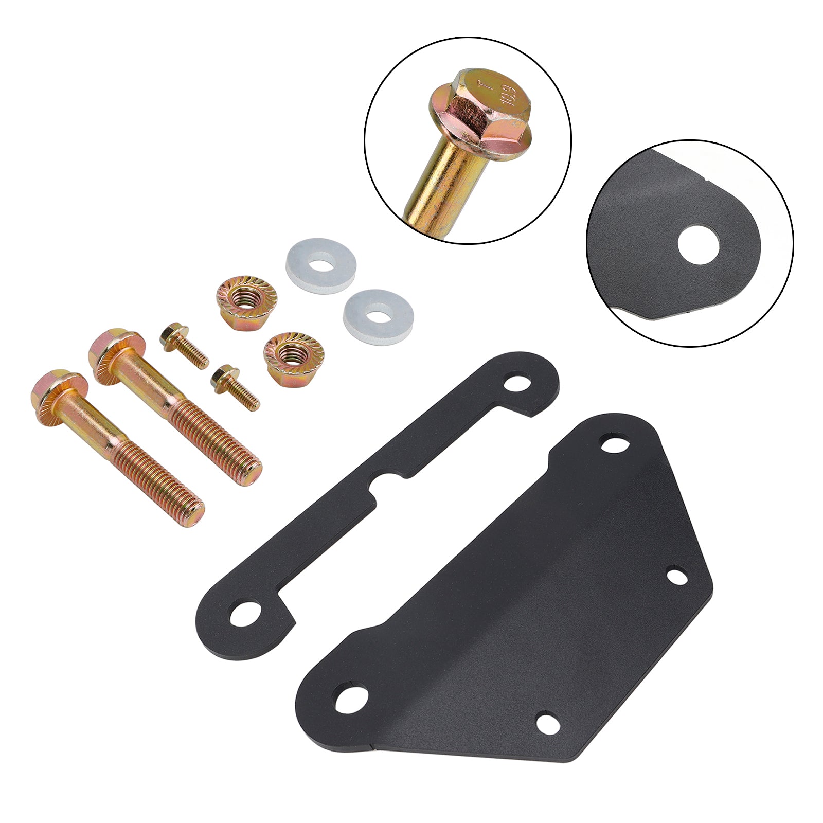 Front Shock Mount Braces Plate Kit Reinforcement Brackets For Kawasaki Krx 1000