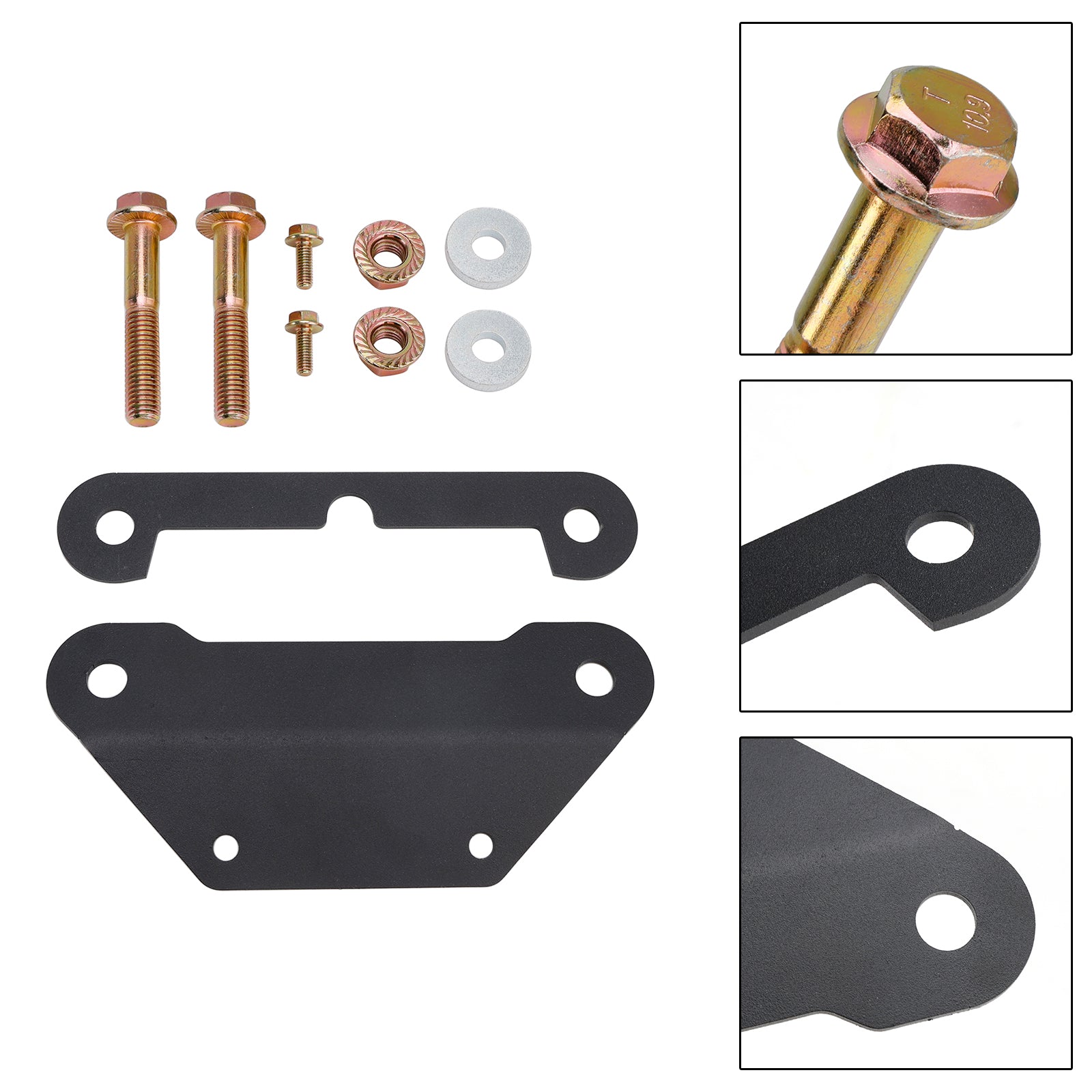 Front Shock Mount Braces Plate Kit Reinforcement Brackets For Kawasaki Krx 1000