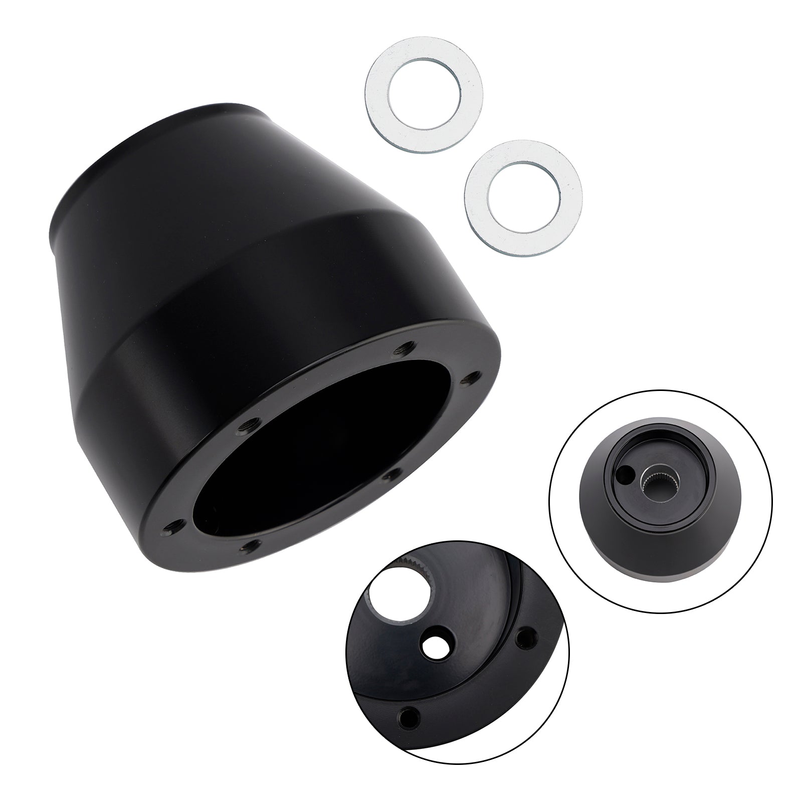 Steering Wheel Hub 6 Spokes Black For Can-Am Commander 1000R Defender Hd 19-21