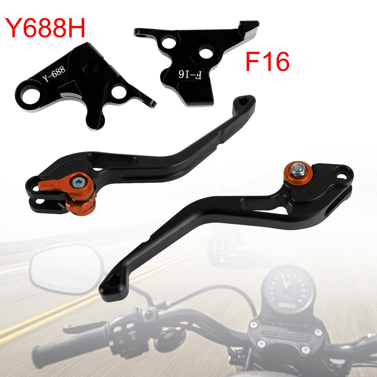 NEW Short Clutch Brake Lever fit for Yamaha FZ6 FAZER XSR 700 900 ABS Orange
