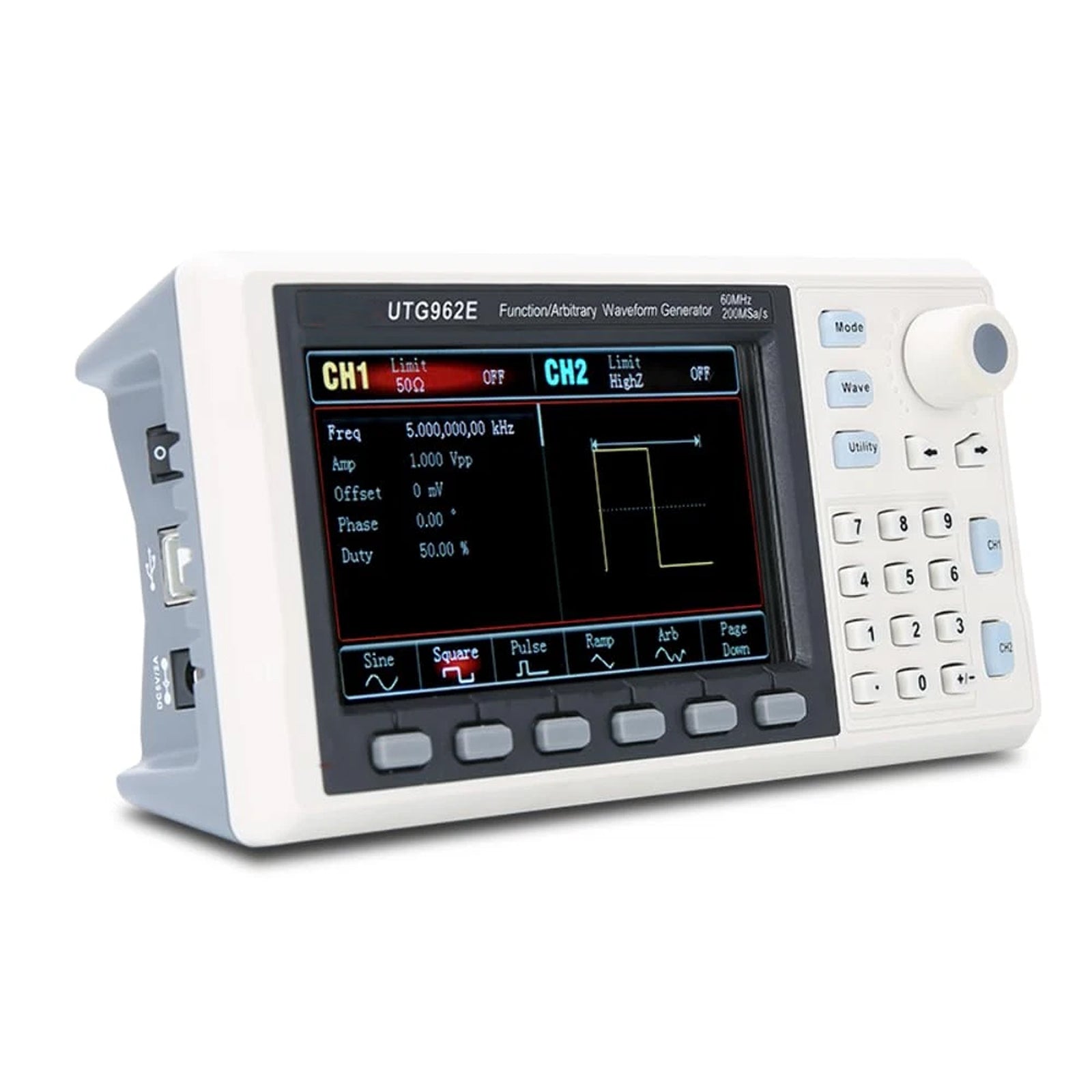 UTG962E Arbitrary Waveform Generator Function Generator Kit 60Mhz 200MSa/s