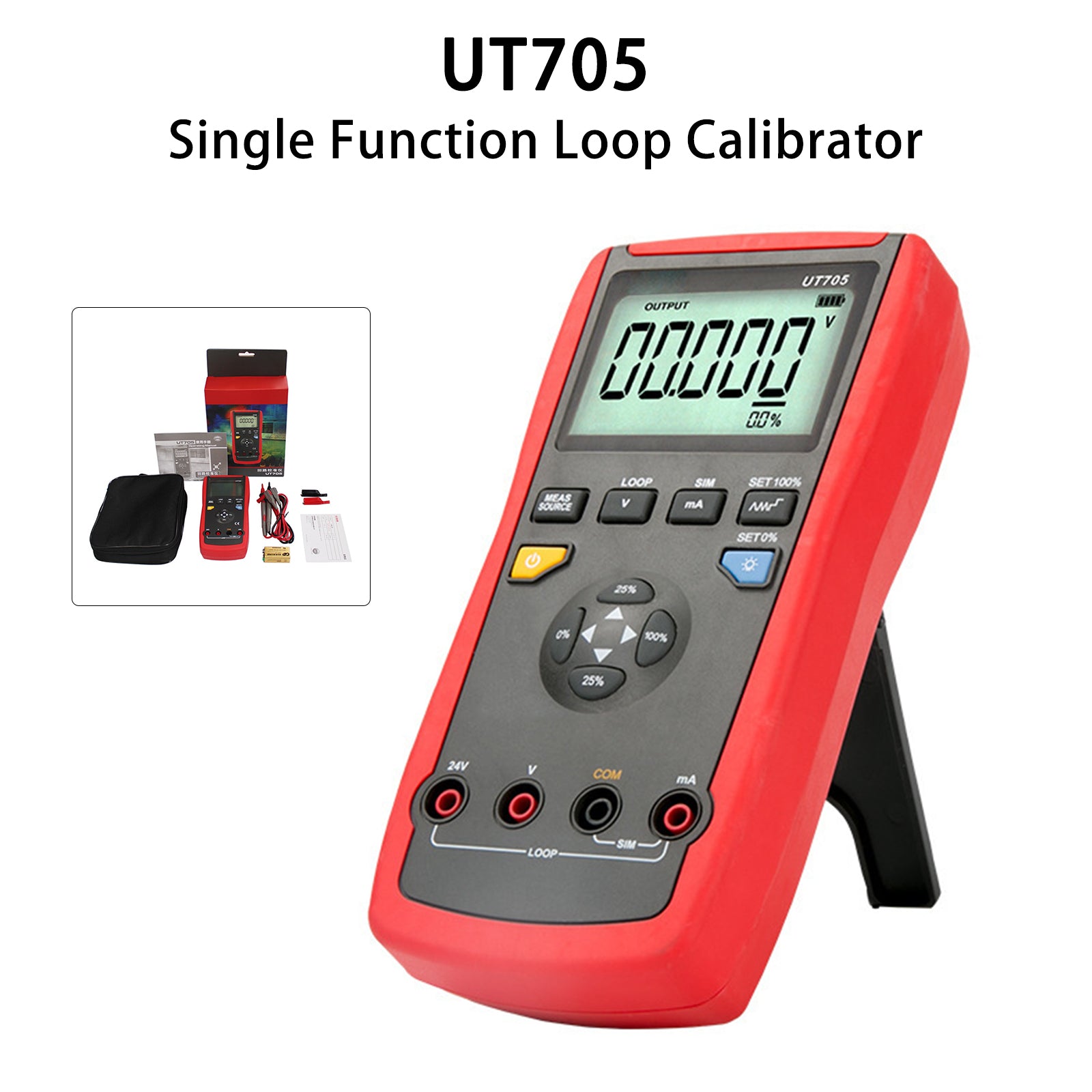 UT705 Single Function Loop Calibrator LCD Backlight DC Voltage/Current 24V