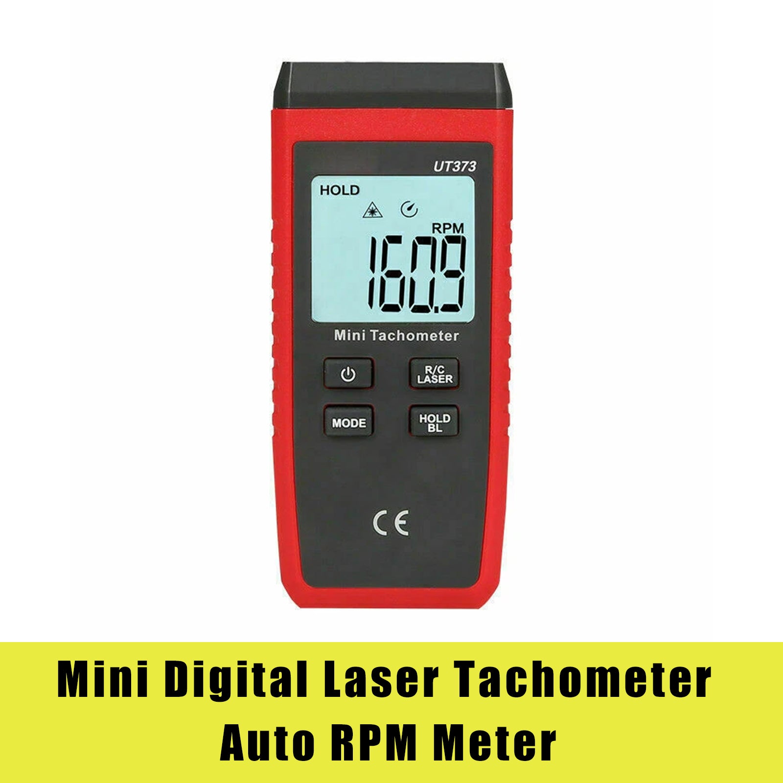 UT373 LCD Digital Mini Non-contact Laser Tachometer RPM Speed Tester