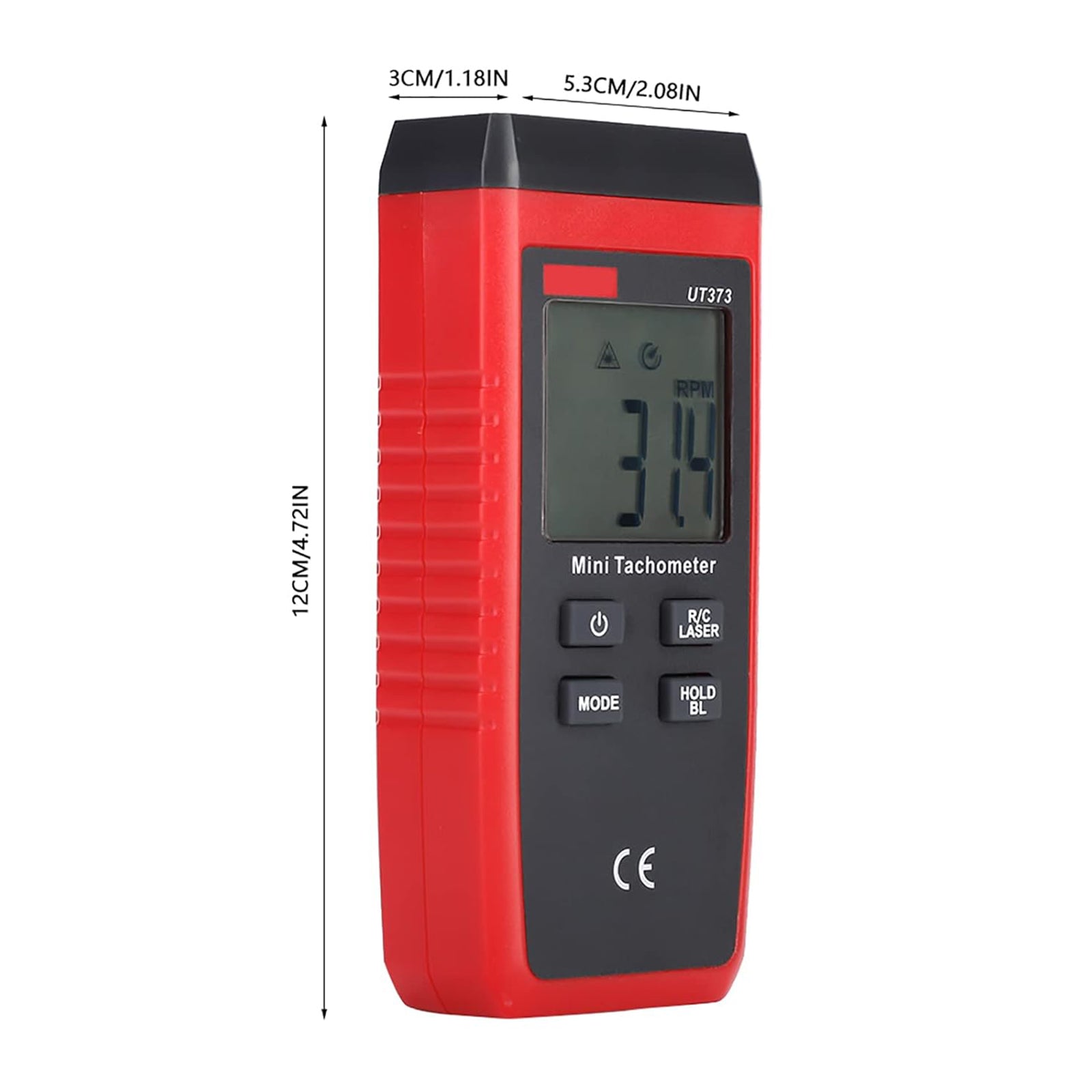UT373 LCD Digital Mini Non-contact Laser Tachometer RPM Speed Tester